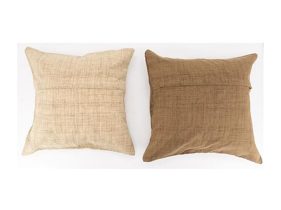 Coussins en coton et flex Lot de 2