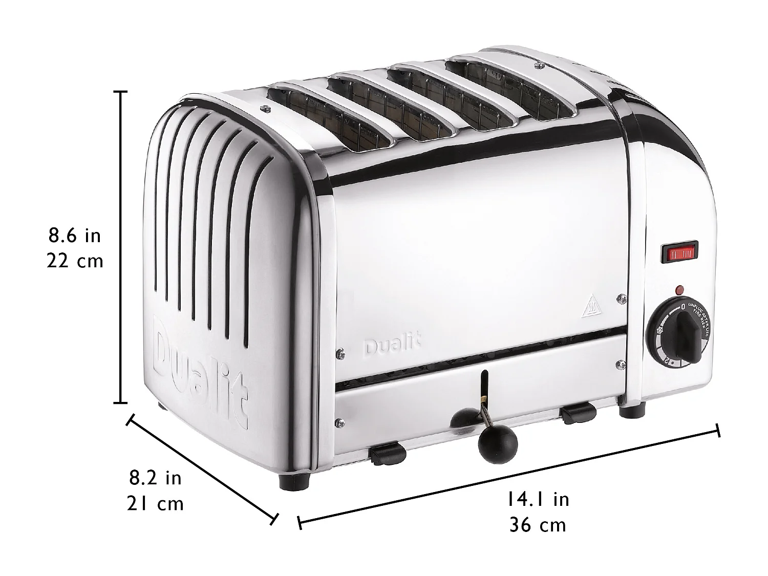 Dualit Grille-pains 4 fentes 2200w inox - 40365