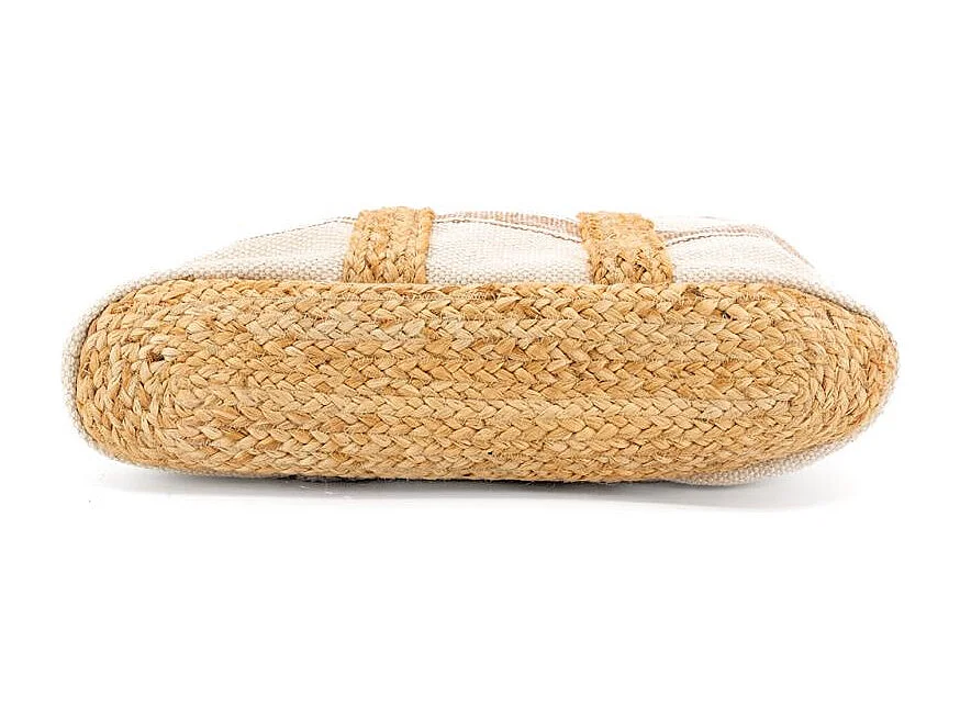 Sac en coton et jute rayure