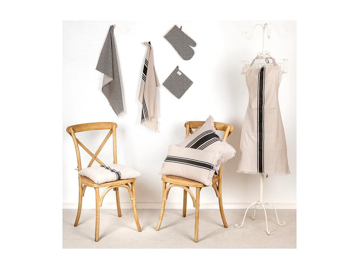 Galette de chaise en coton FLEX 40 cm