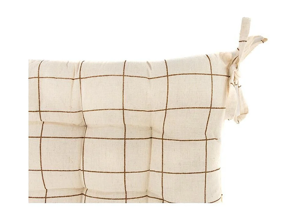 Galette de chaise en coton FLEX Carreaux Fins