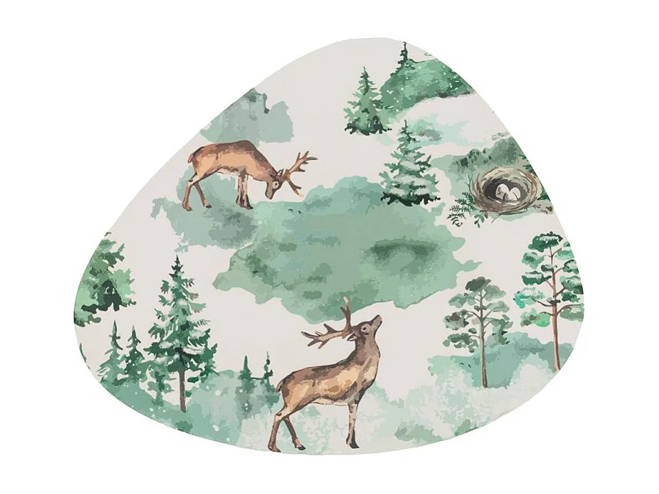 Sets de table en vinyle cerf dans la forêt