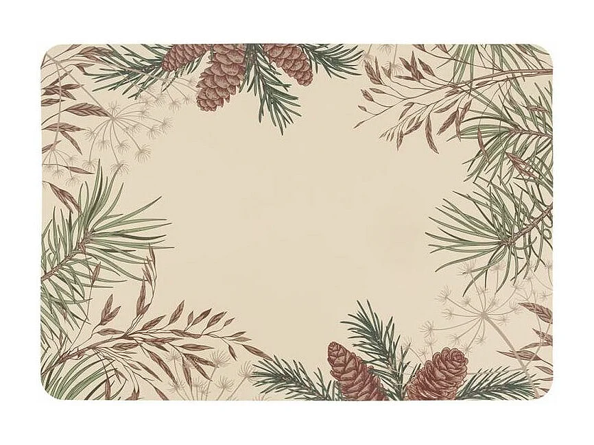 Sets de table en vinyle Pomme de pin