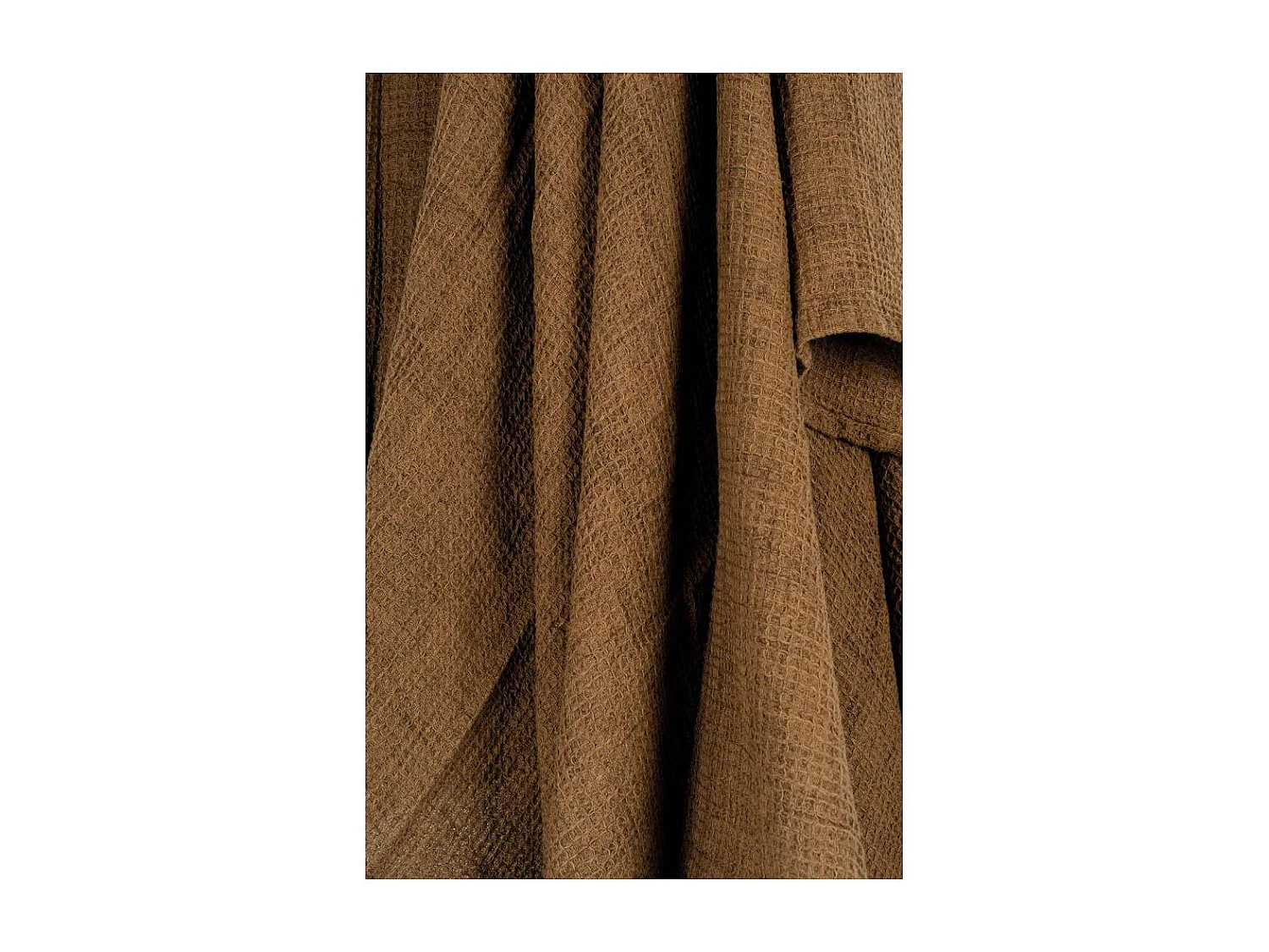 Plaids en coton gaufré Lot de 2