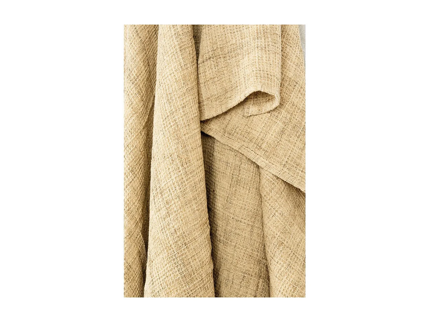 Plaids en coton gaufré Lot de 2