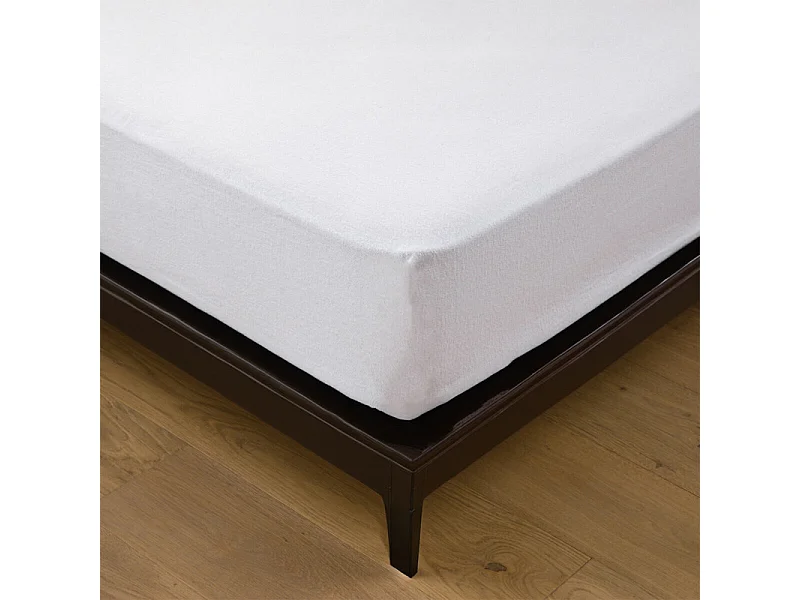 Protège matelas 160 x 200 cm tissu imperméable en microfibre - ALMA