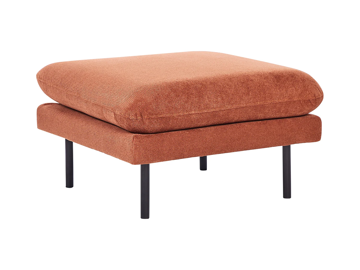 Ottoman VINTERBRO Tissu chenille Marron doré