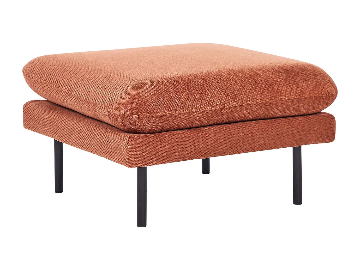 Ottoman VINTERBRO Tissu chenille Marron doré