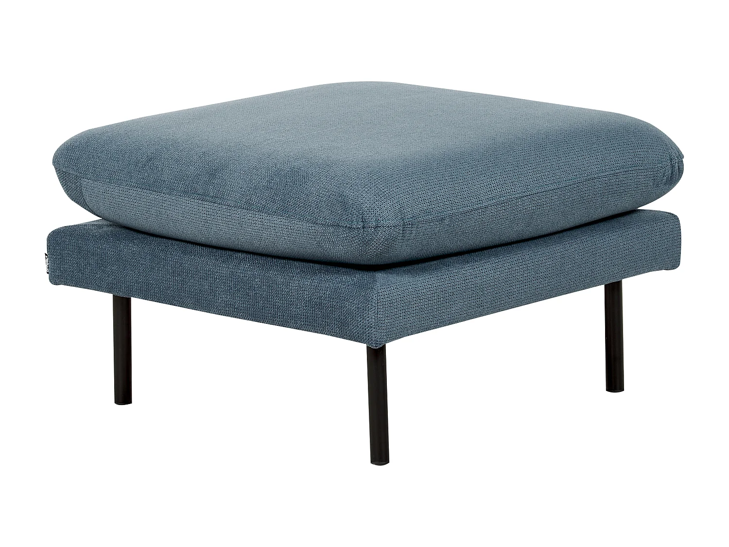 Ottomane VINTERBRO Chenillegewebe Blau