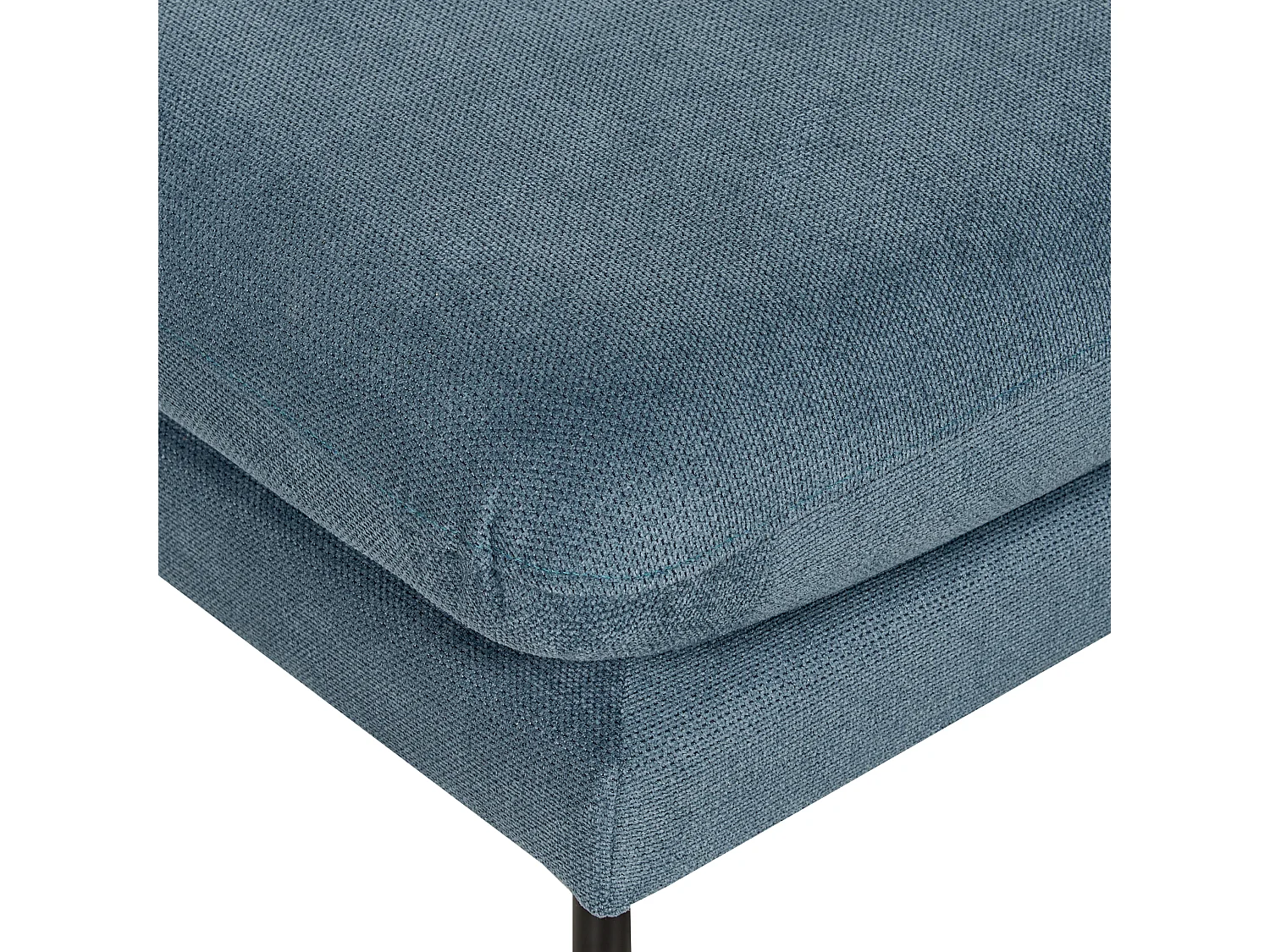 Ottomane VINTERBRO Chenillegewebe Blau