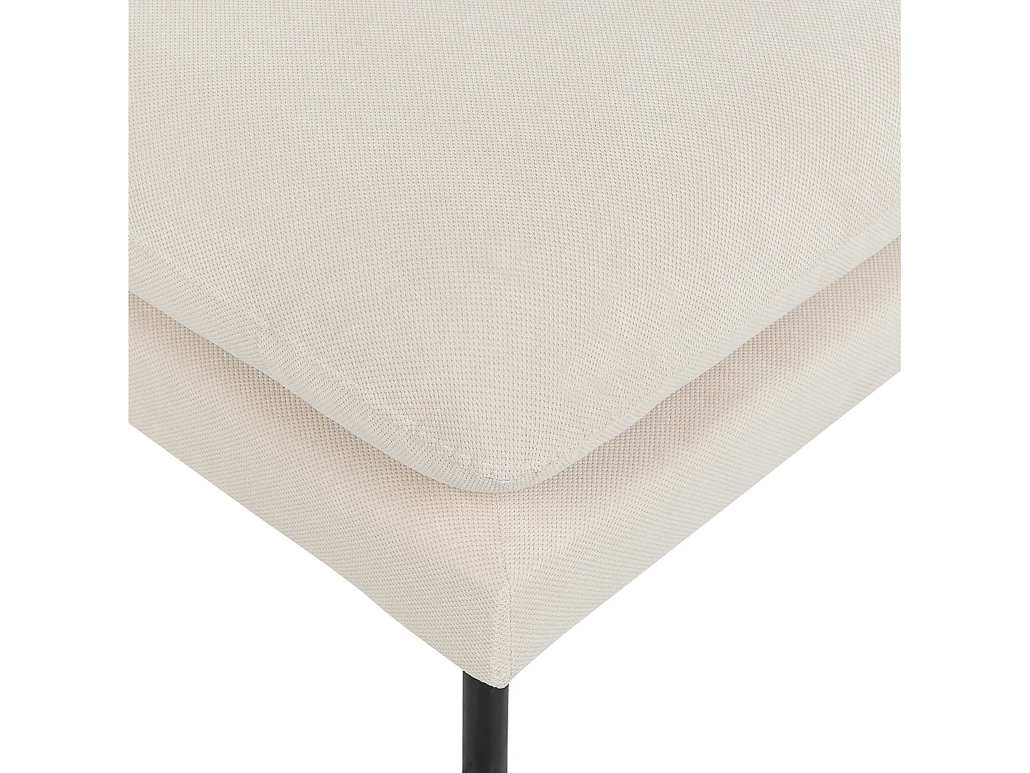 Ottomaan VINTERBRO Stof Lichtbeige