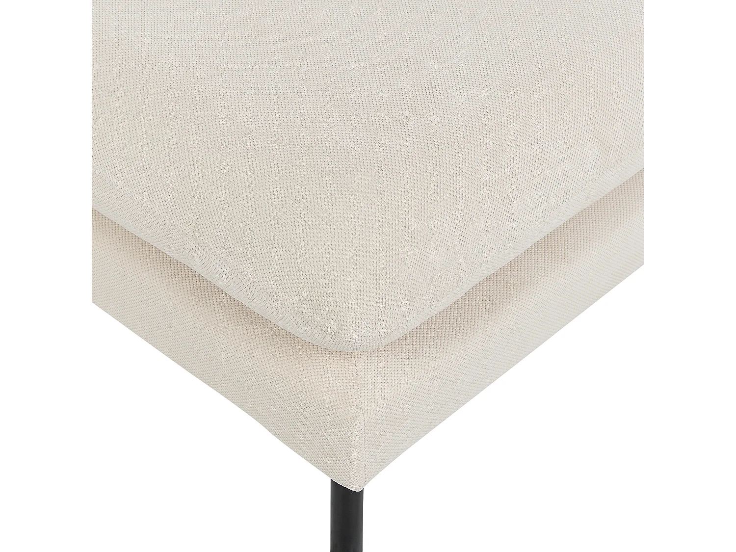 Ottomaan VINTERBRO Stof Lichtbeige