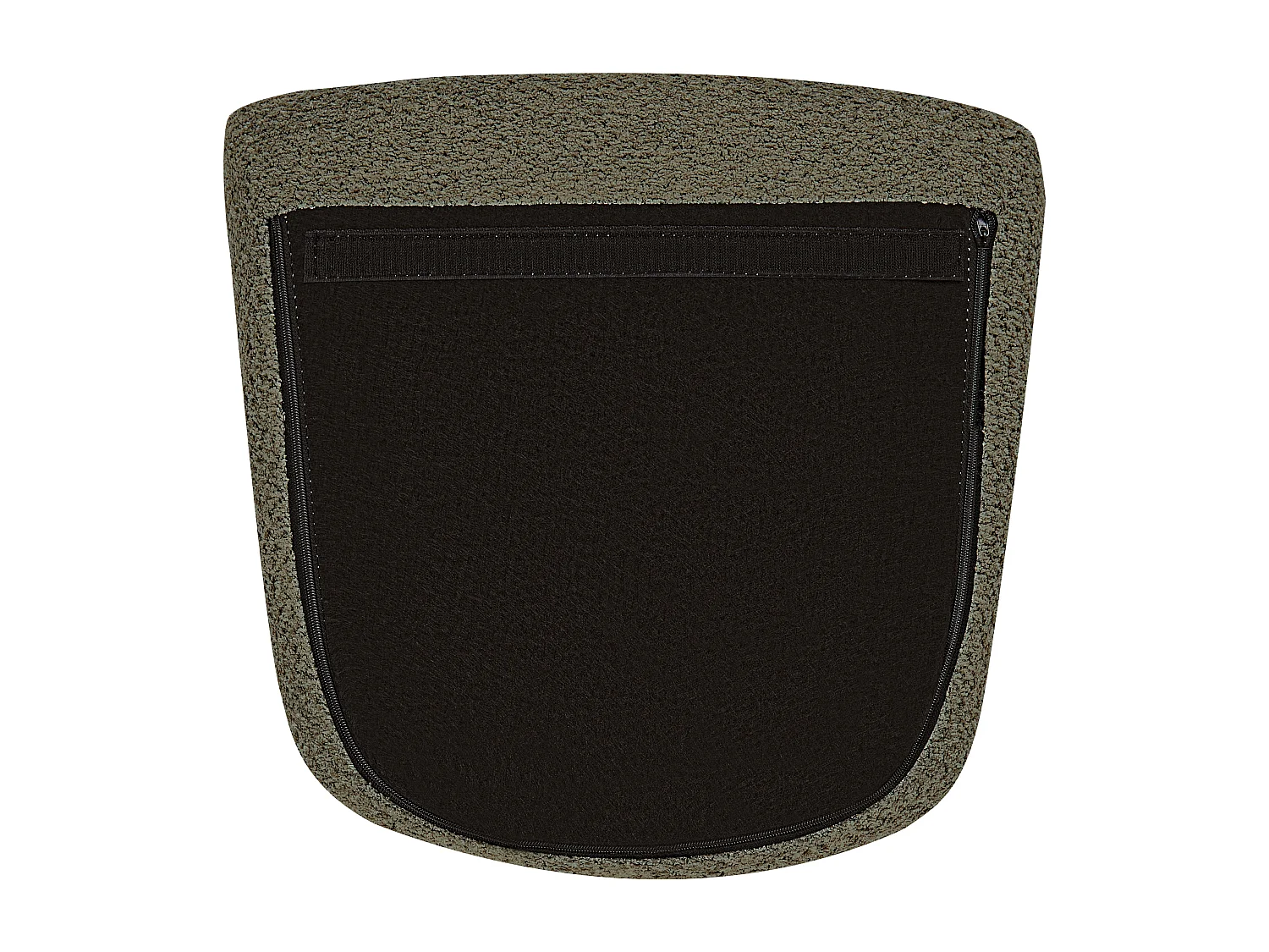 Schaukelsessel Bouclé Stoff grün / gold Schaukelstuhl modern elegant edel Anaset