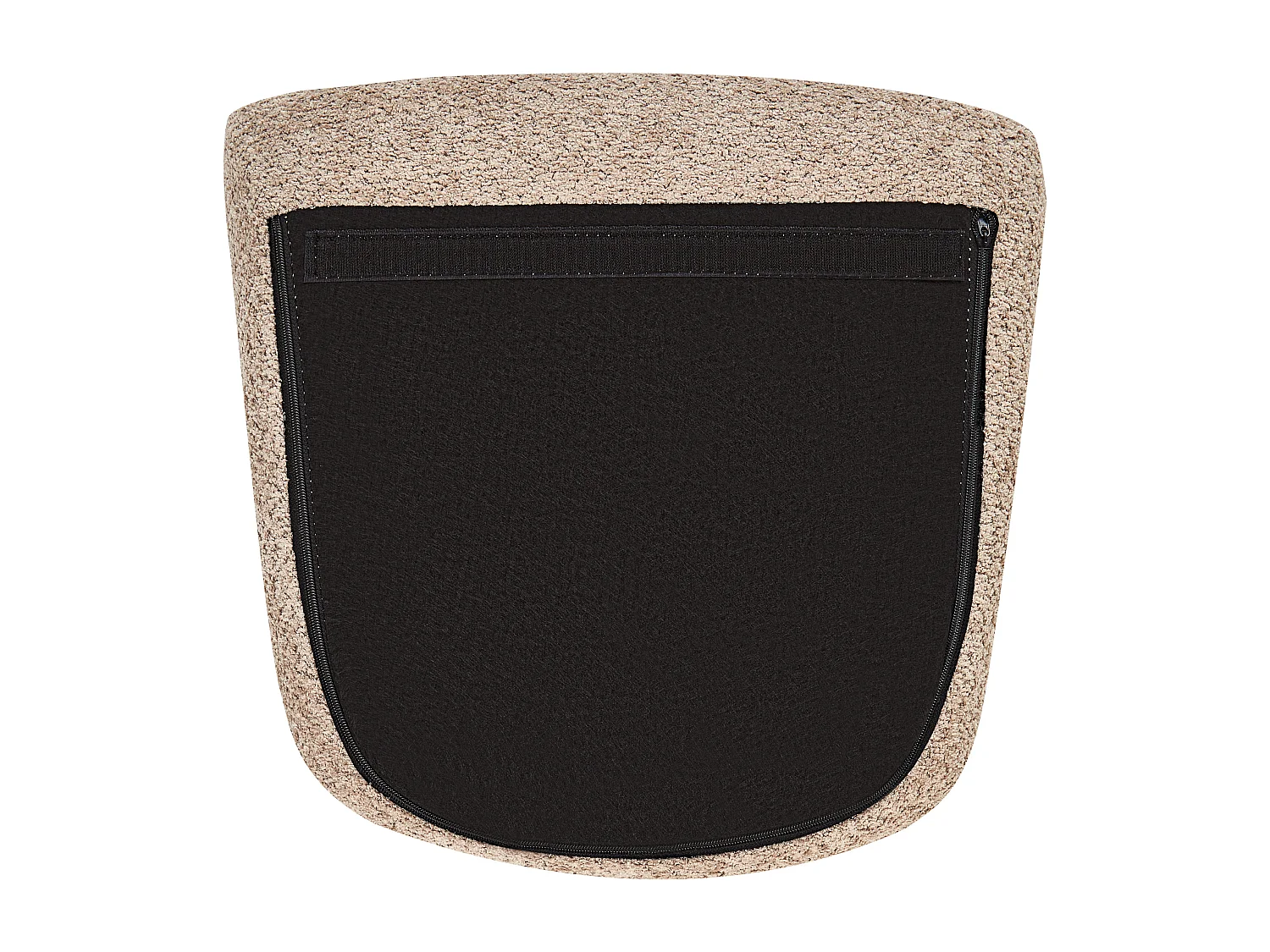 Fauteuil à bascule ANASET Bouclé Beige sable