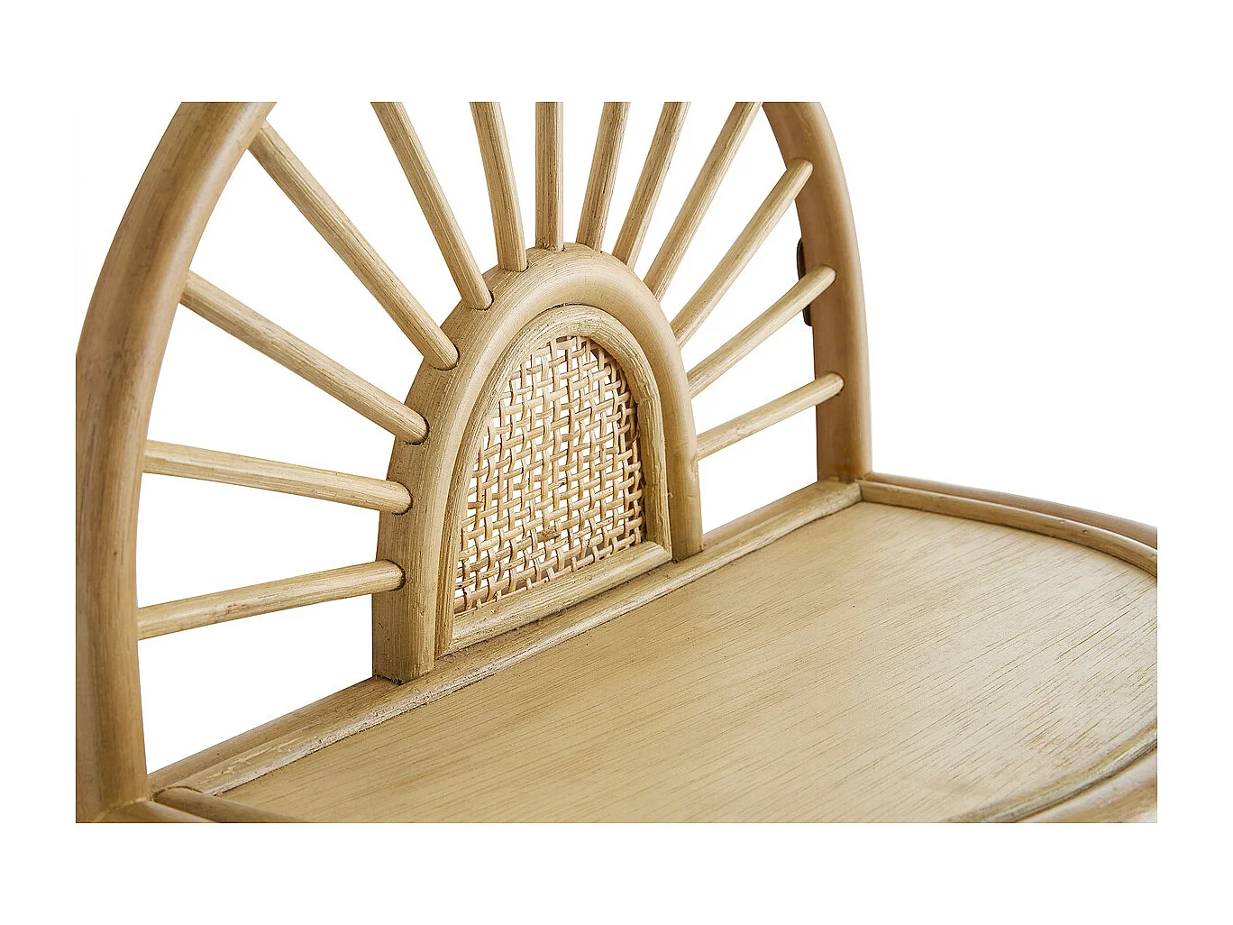 Étagères murales en rotin naturel et cannage L40 cm (lot de 2) BOW