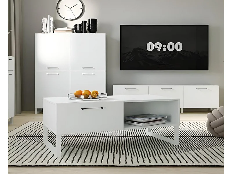 Couchtisch Silba/Weiss