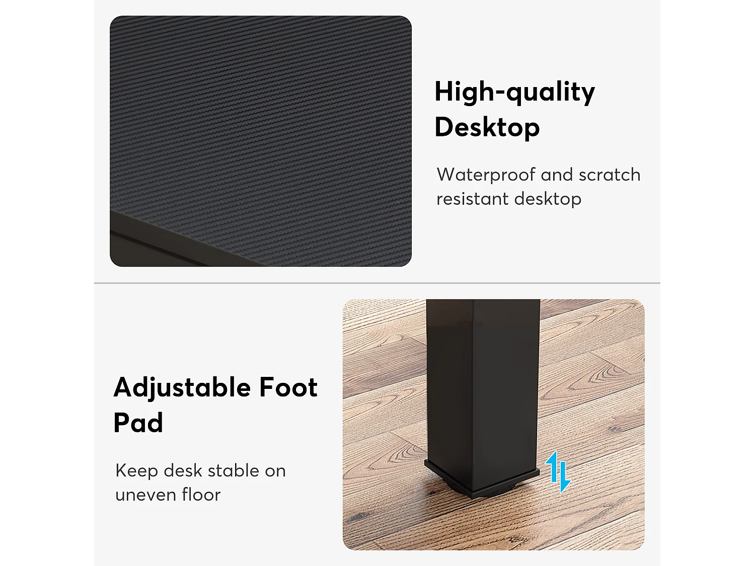 Computerschreibtisch, Laptoparbeitsplatz, Schreibtisch, Laptop-Tisch, Doppelarbeitsplatz lang 200 x 70 x 75 cm, Schwarz