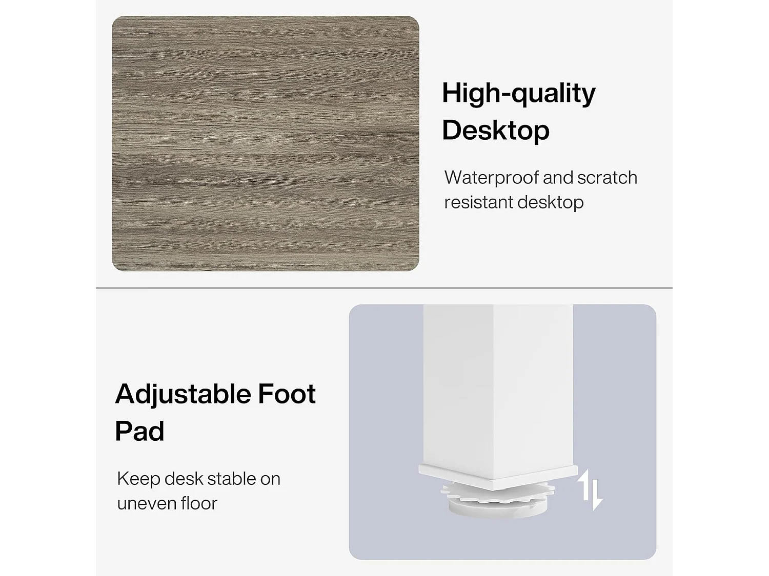 Tribesigns Computerbureau, Laptopbureau, Studeertafel, Draagbare Computertafel, Dubbel Lang Bureau voor Thuiskantoor Slaapkamer, 200 x 70 x 75 cm, Eiken