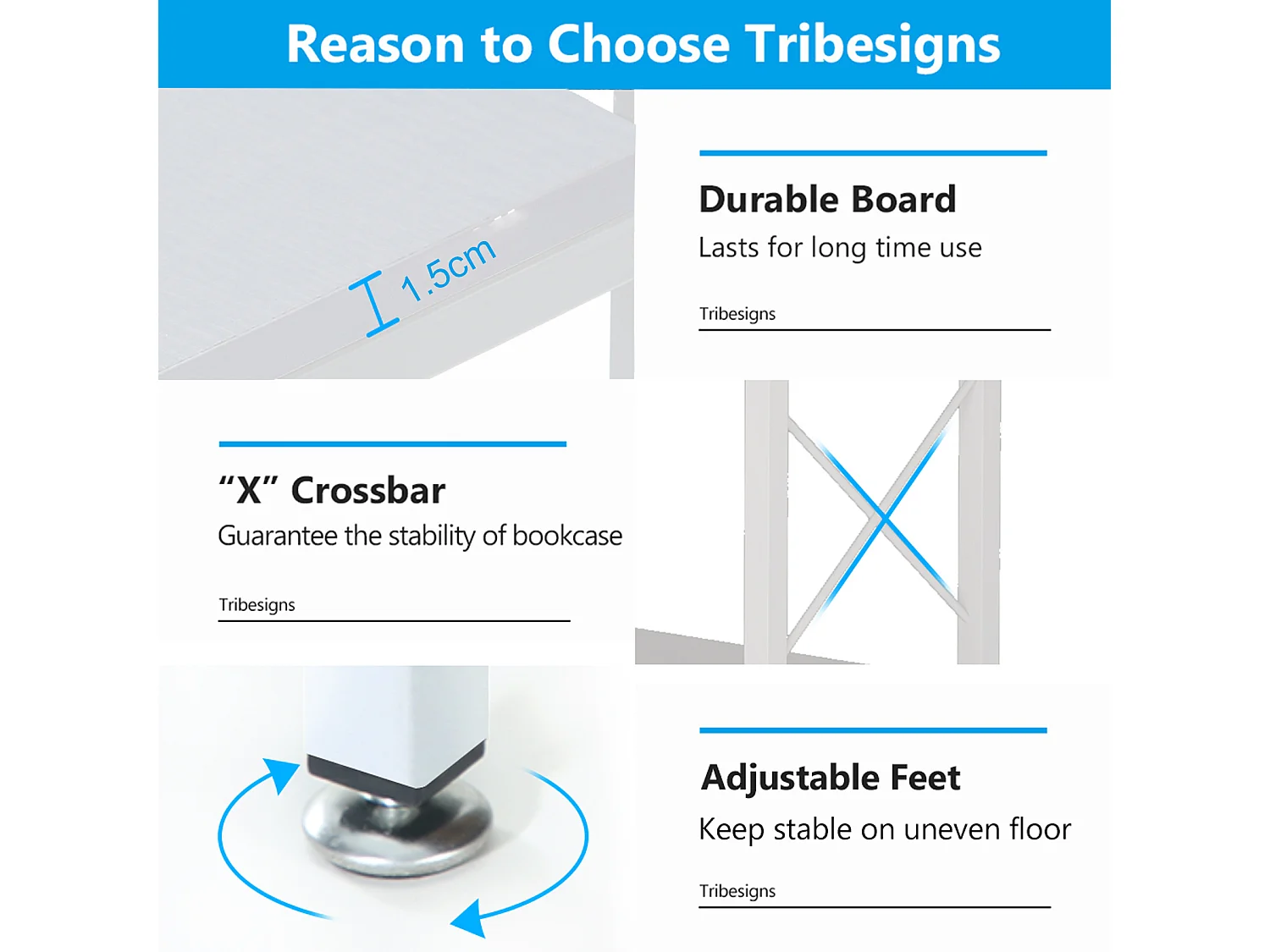 Eckbibliothek, Große industrielle Eckregal, Eckregal auf Beinen mit Metallrahmen für Wohnzimmer, Haus, Büro (Weiß)