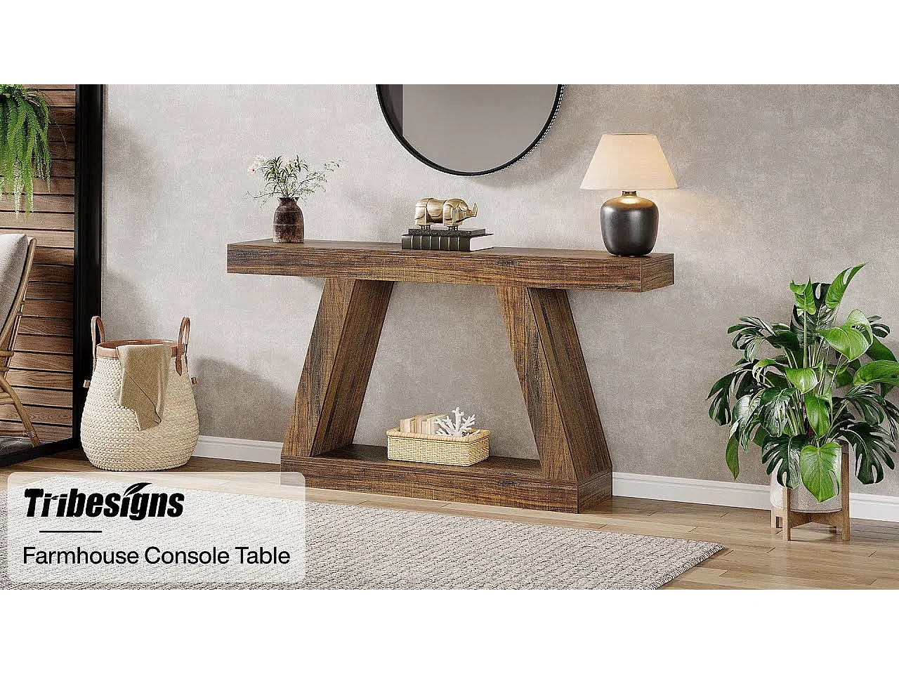 Table Console 140 x 30 x 80 cm, Table d'appoint, Table de Couloir, Table Console avec Espace de Rangement dans l'entrée