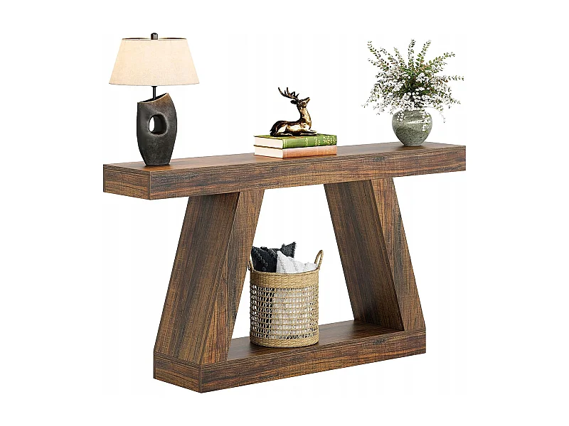 Table Console 140 x 30 x 80 cm, Table d'appoint, Table de Couloir, Table Console avec Espace de Rangement dans l'entrée