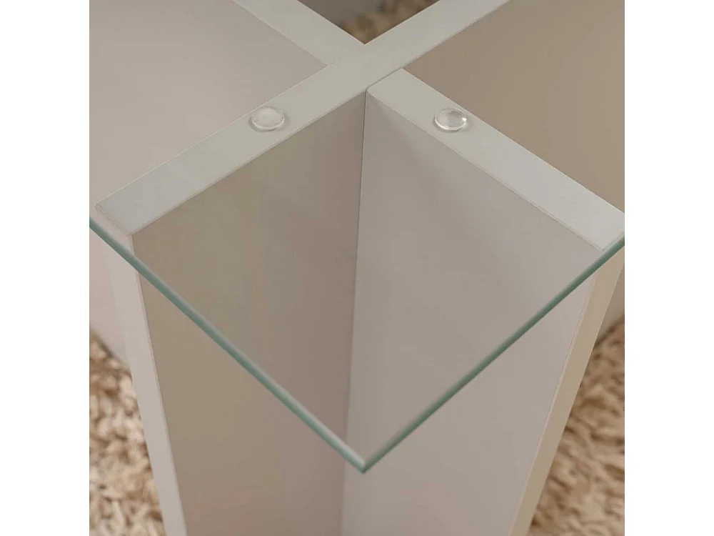 Couchtisch mit Glasplatte L105 cm - NOAH