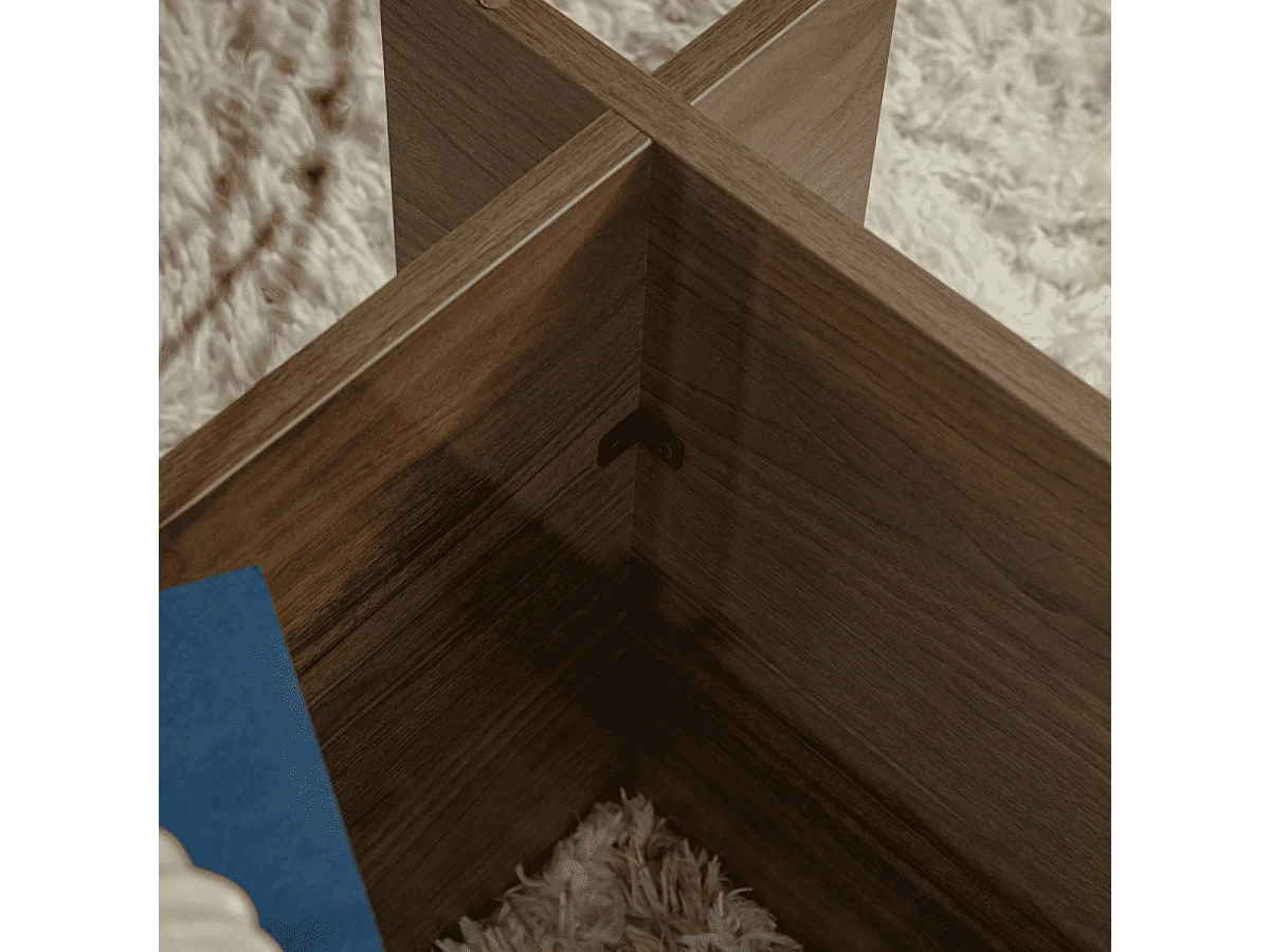 Salontafel met glazen blad L105 cm - NOAH