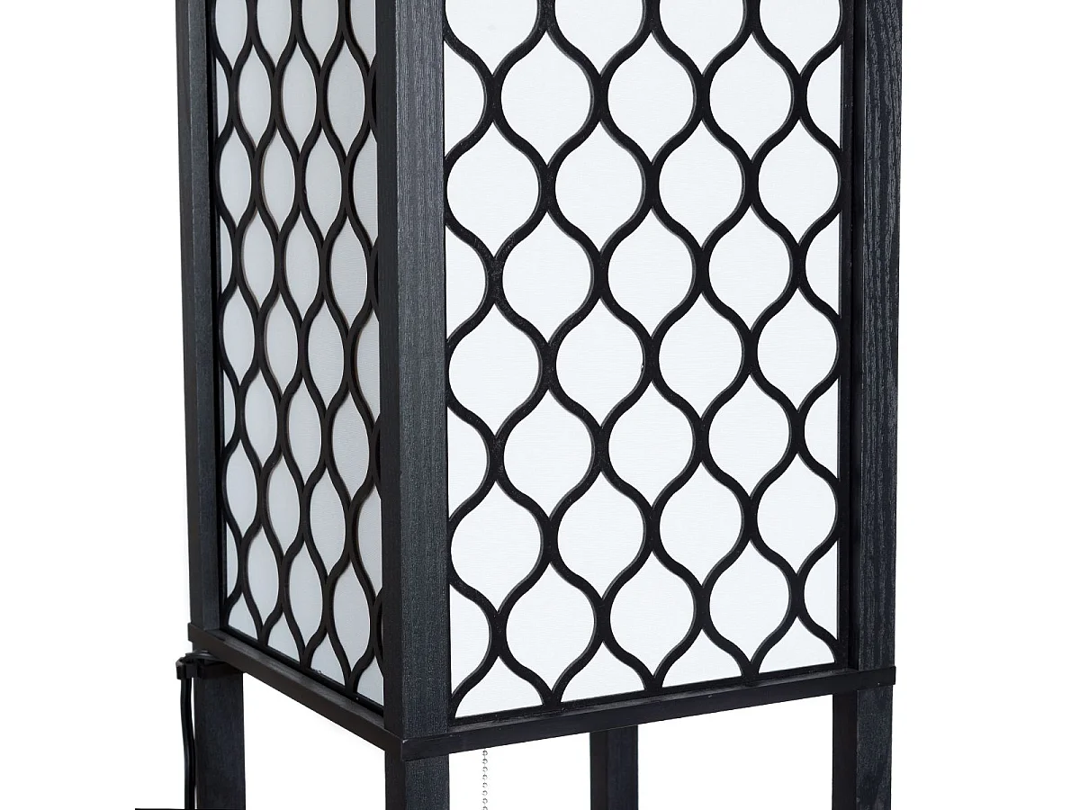 Lampadaire avec 3 niveaux etagère 220-240v,60w design scandinave (ampoule non inclus)