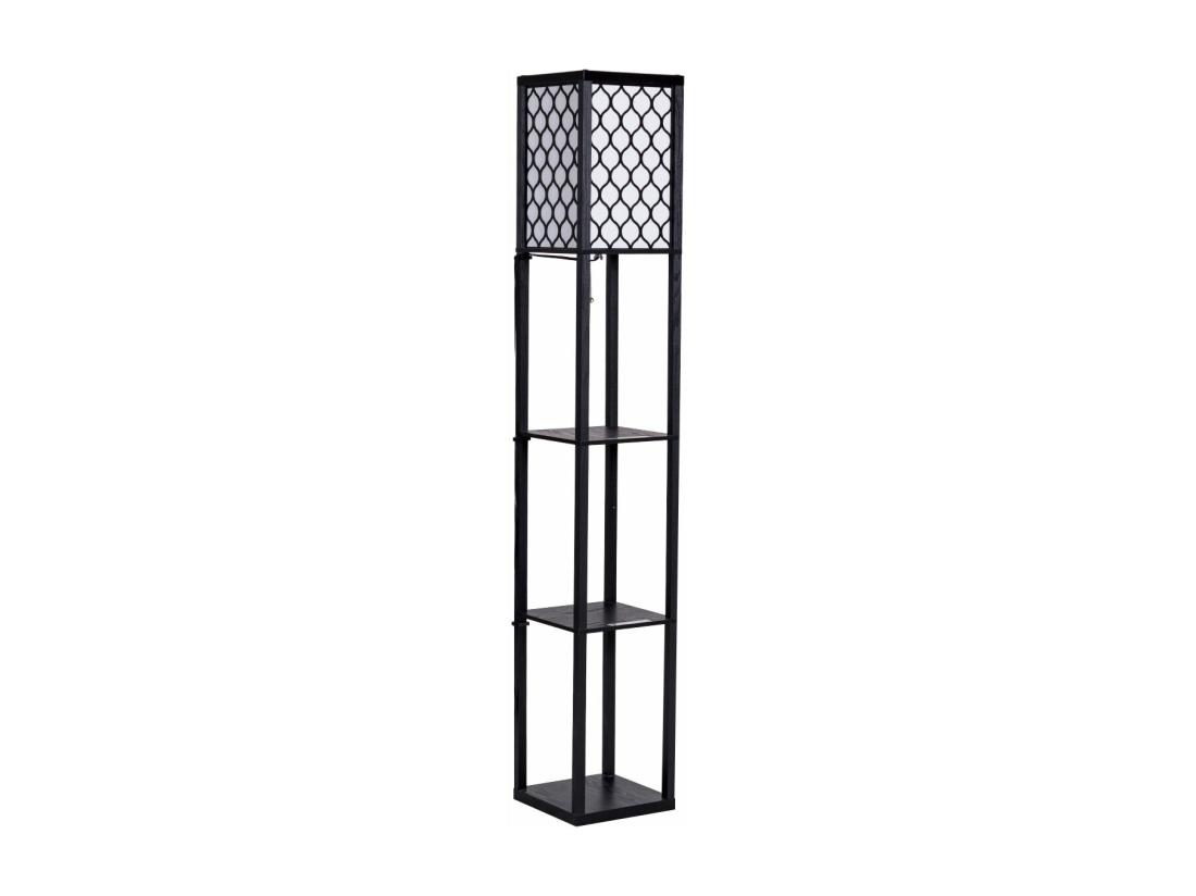 vente unique Lampadaire avec 3 niveaux etagère 220-240v 60w design scandinave (ampoule non inclus)