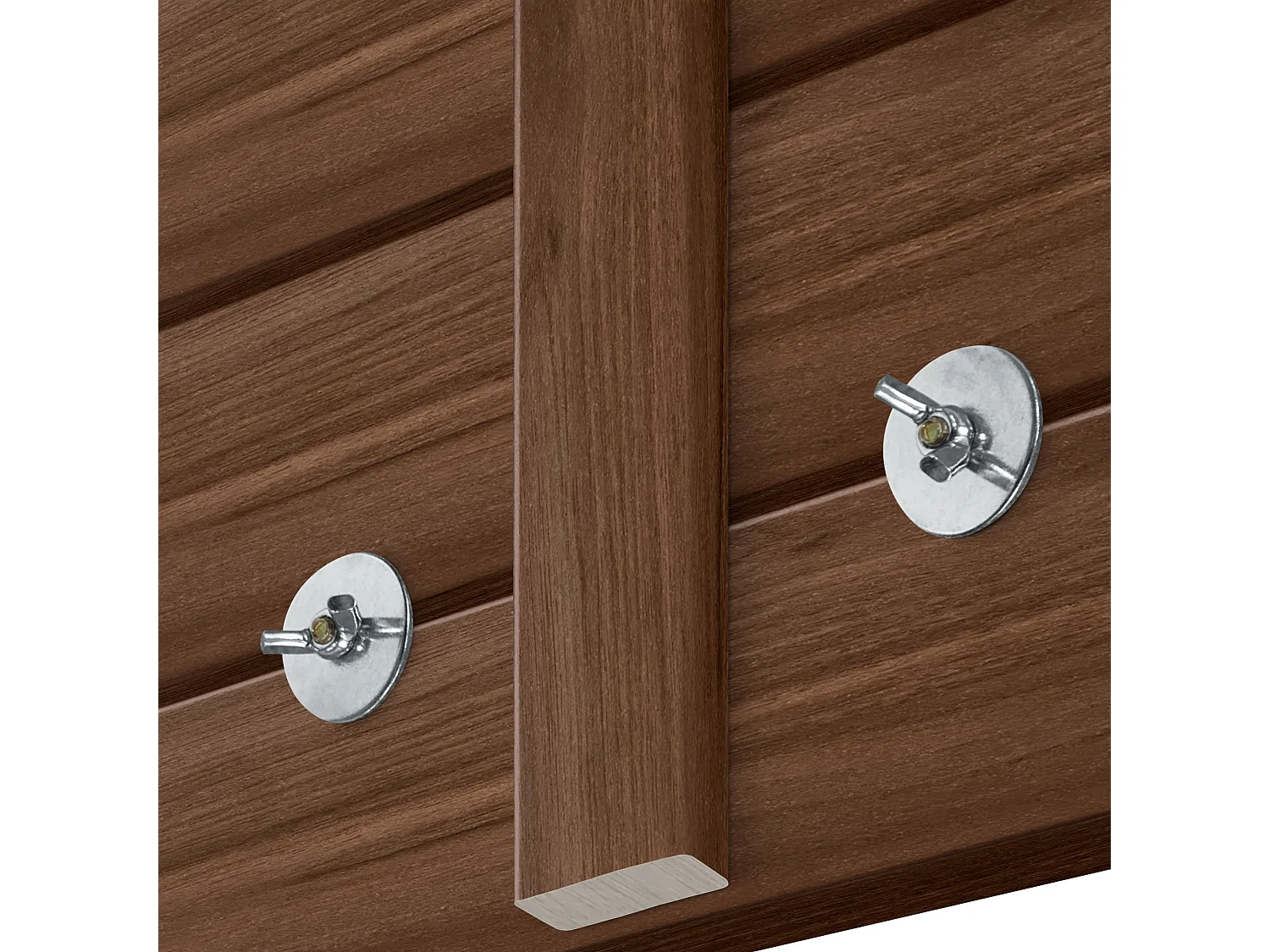 DHOME Tête de lit avec étagères en bois recyclé DM à suspendre au mur style palette horizontale avec pieds lit vintage nordique (bois de noyer 160 cm)