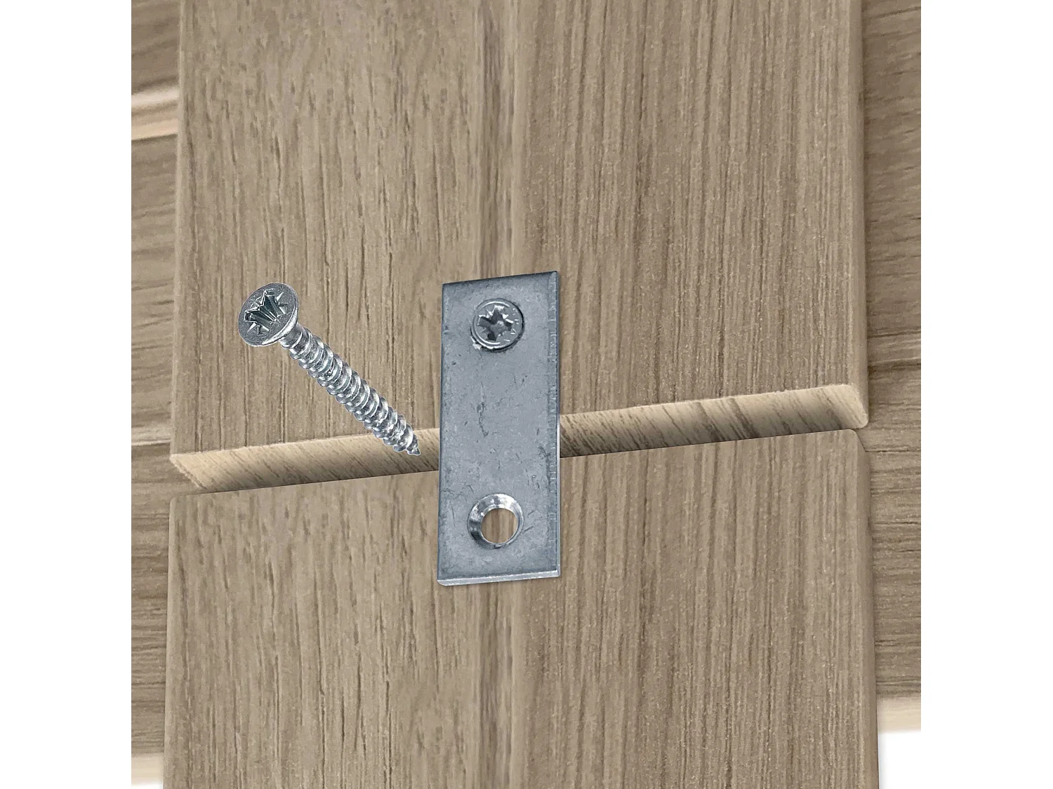 DHOME Tête de lit avec étagères en bois recyclé DM à suspendre au mur style palette horizontale avec pieds lit nordique vintage (chêne 270 cm)