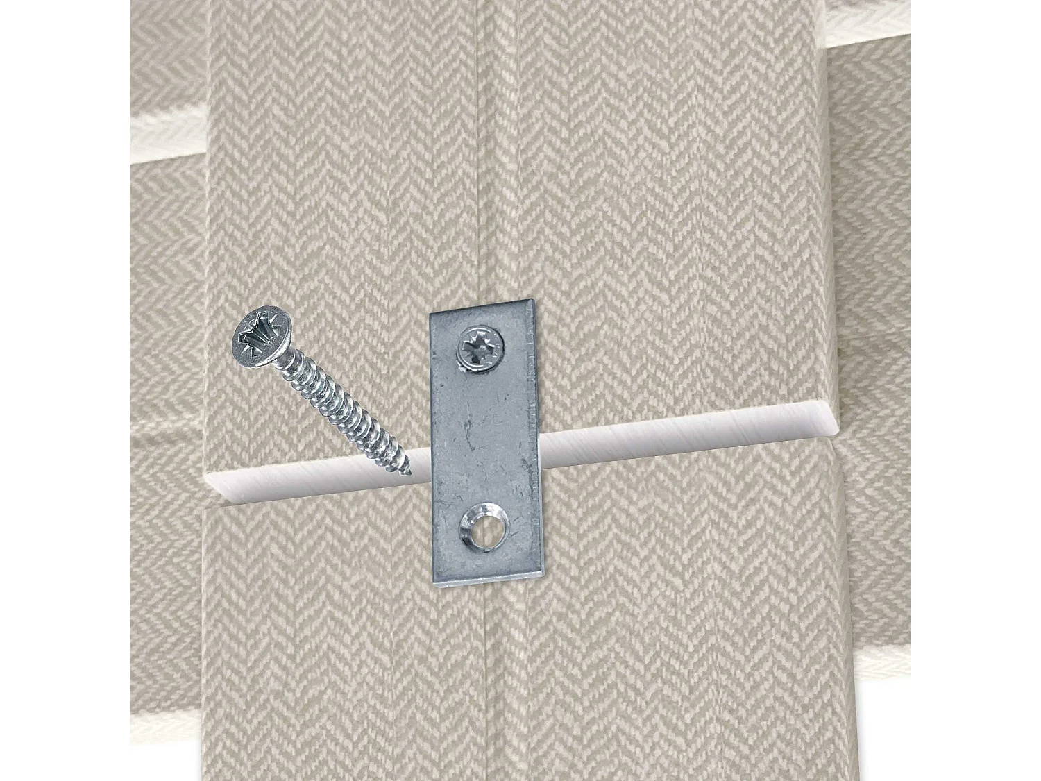 DHOME Tête de lit avec étagères en bois recyclé DM à suspendre au mur style palette horizontale avec pieds lit vintage nordique (pointes beiges 220 cm)