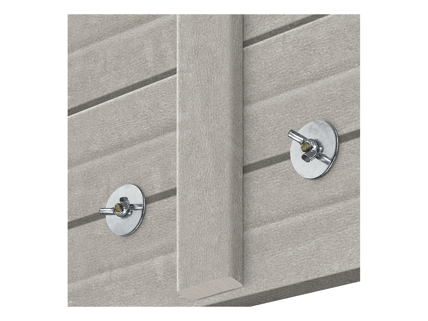 DHOME Tête de lit avec étagères en bois recyclé DM à suspendre au mur style palette japonaise avec pieds de lit nordique vintage (gris tribal 145 cm)