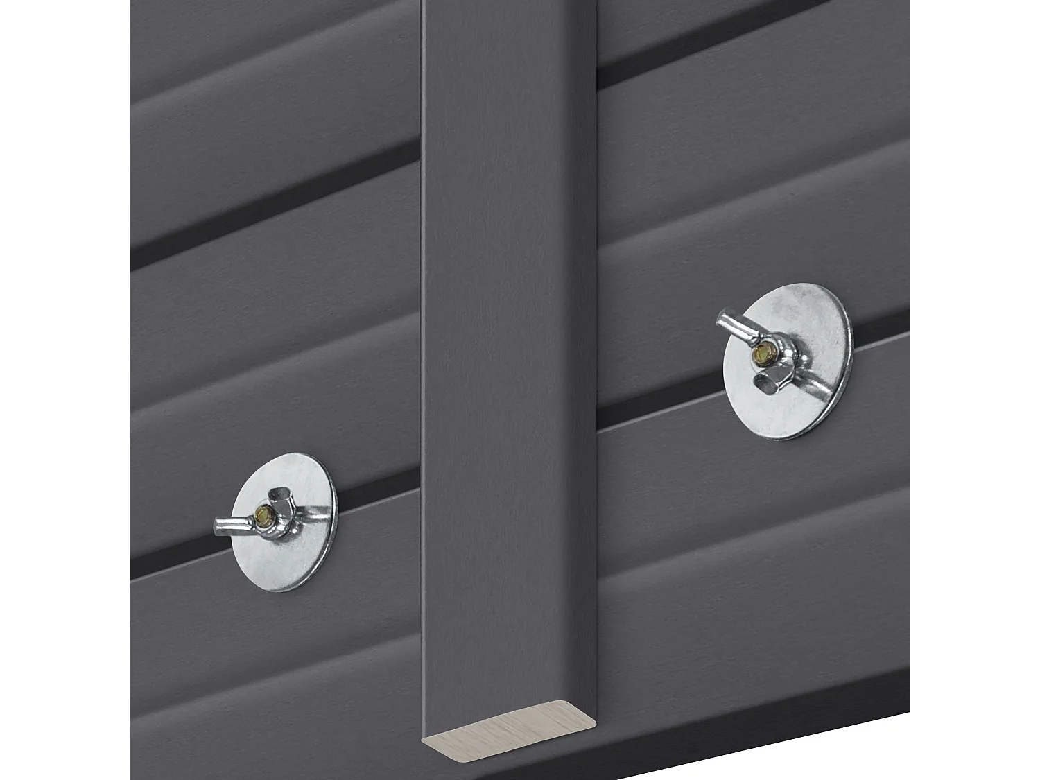 DHOME Tête de lit avec étagères en bois recyclé DM à suspendre au mur style palette japonaise avec pieds de lit nordique vintage (145 cm gris massif)