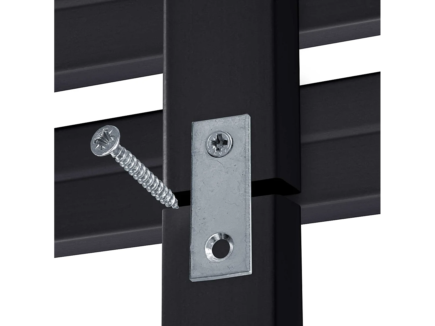 DHOME Testiera con ripiani in legno riciclato DM sospeso a parete in stile pallet giapponese con gambe del letto vintage nordiche (210 cm nero massiccio)