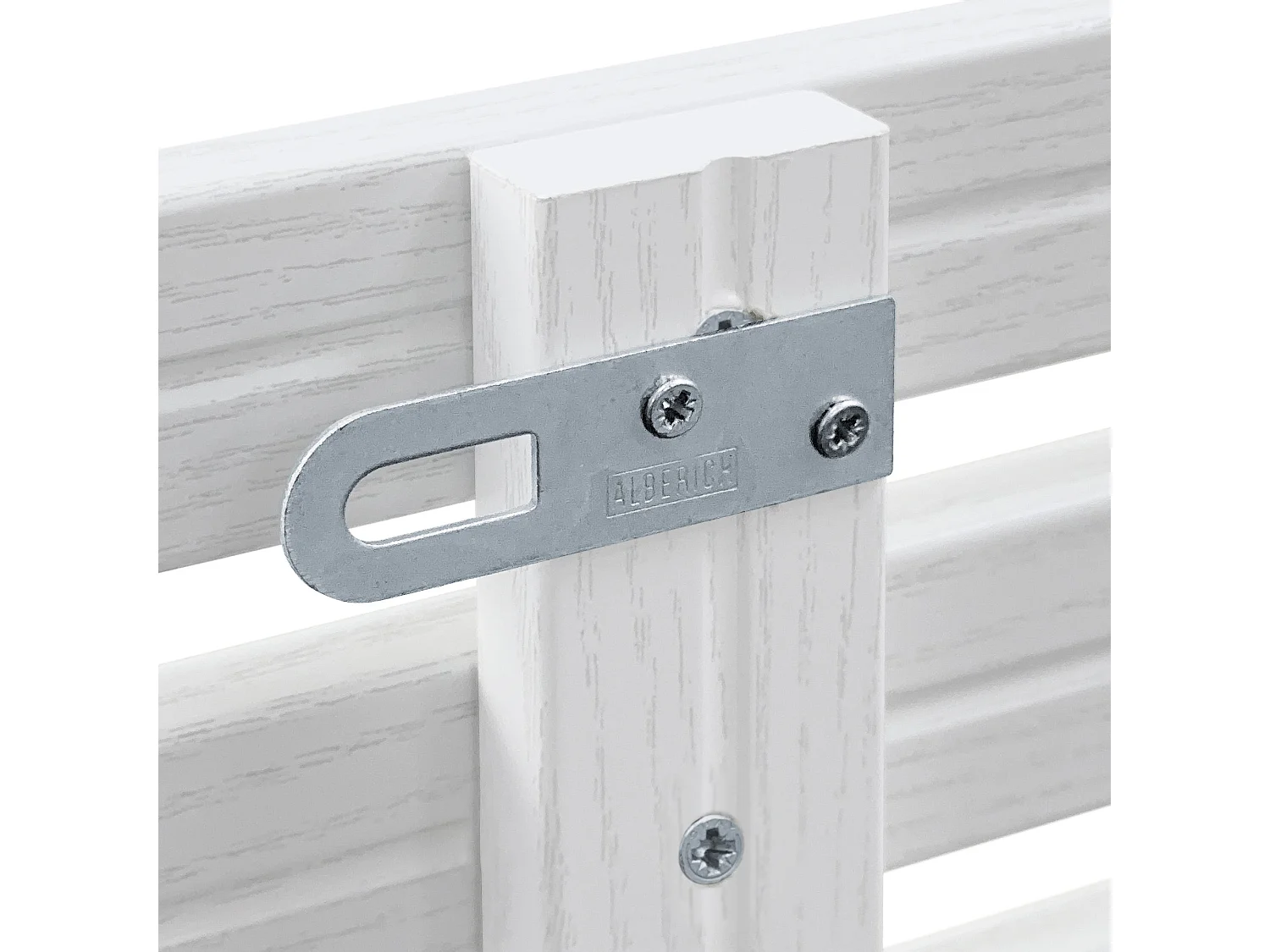 DHOME Testiera con ripiani in legno riciclato DM sospeso a parete in stile nordico giapponese con pallet (legno bianco 160 cm)