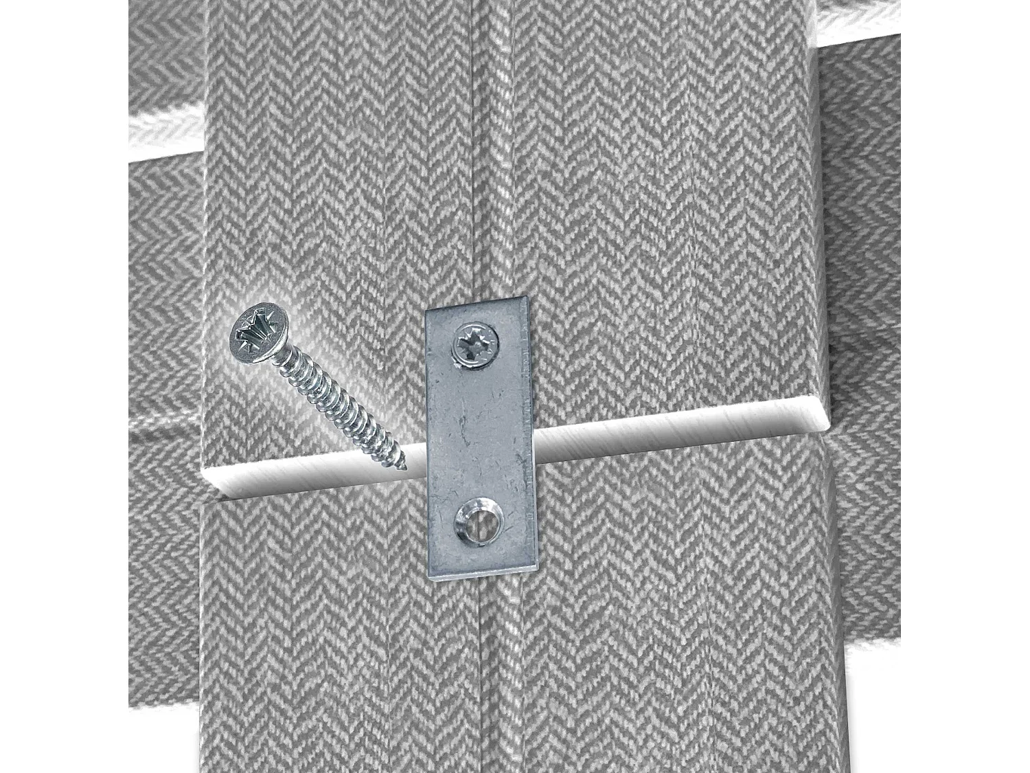 DHOME Tête de lit avec étagères en bois recyclé DM à suspendre au mur style palette horizontale avec pieds lit vintage nordique (pointes grises 210 cm)