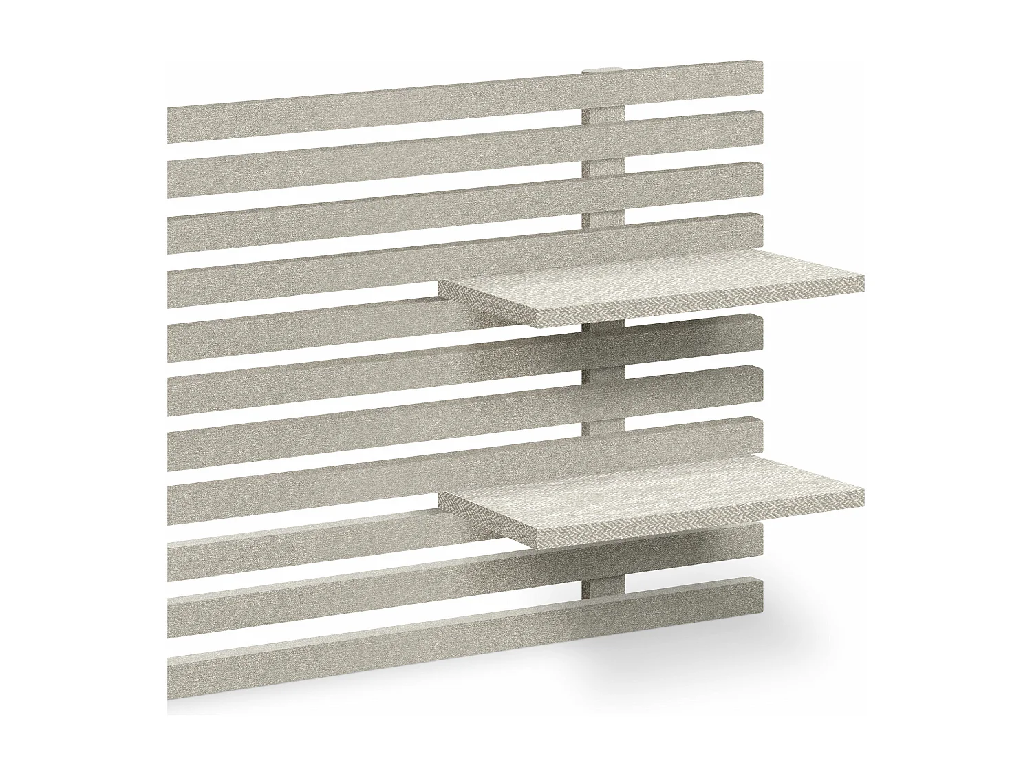 DHOME Tête de lit avec étagères en bois recyclé DM Tenture murale Style palette japonaise Lit vintage nordique (pointes beiges 160 cm)