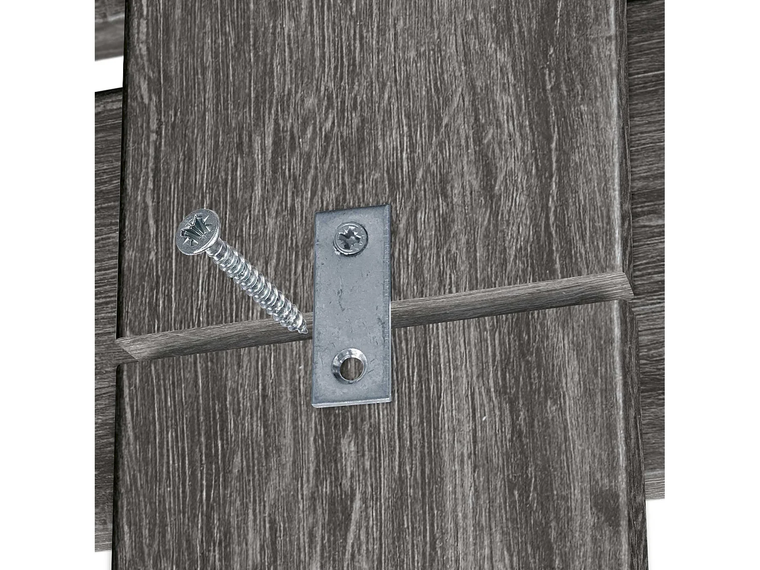 DHOME Kopfteil mit Regalen aus recyceltem Holz, DM-Wandbehang, horizontaler Palettenstil mit Beinen, nordisches Bett im Vintage-Stil (270 cm Eschenholz)