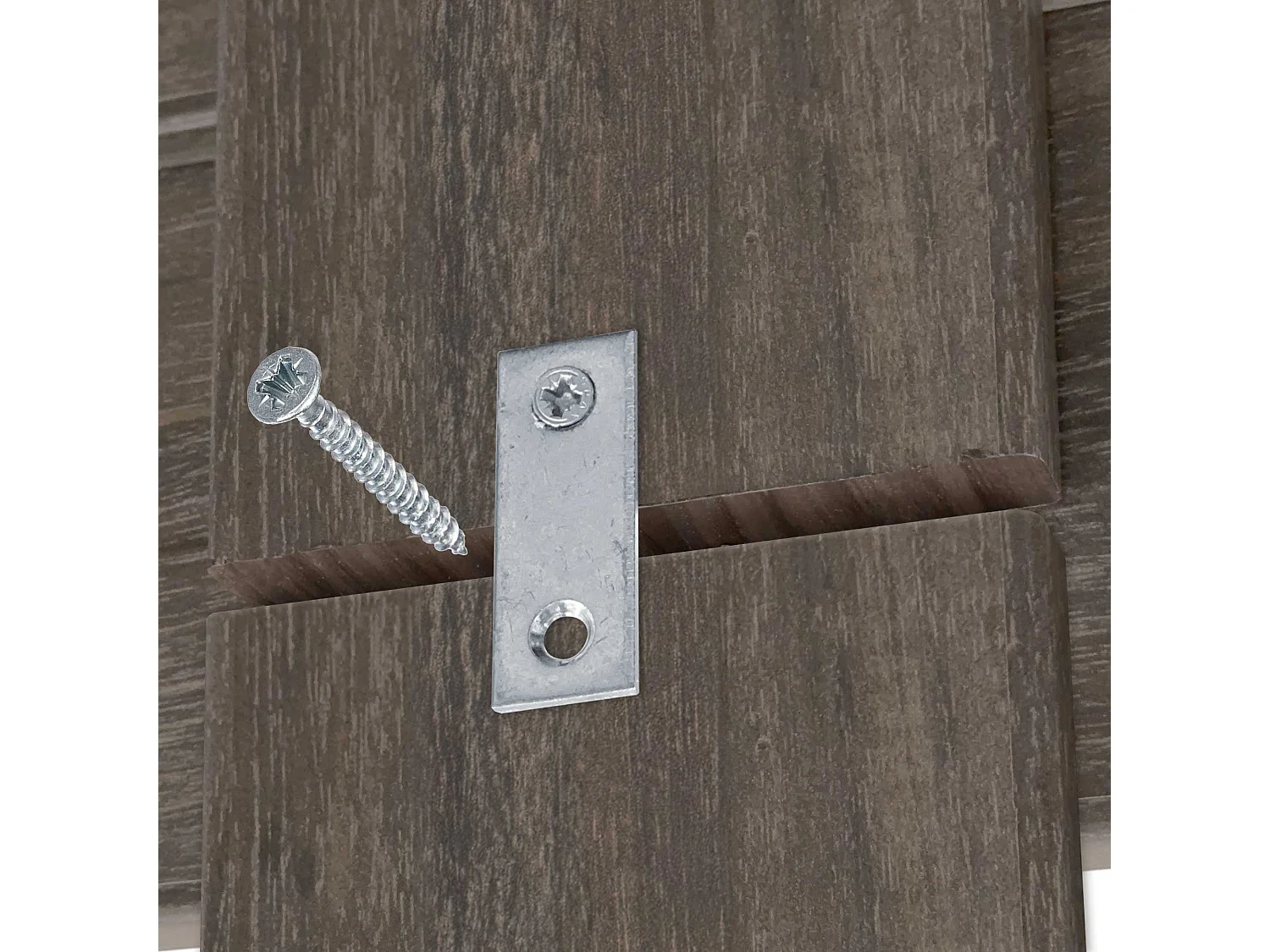 DHOME Tête de lit avec étagères en bois recyclé DM à suspendre au mur style palette horizontale avec pieds lit vintage nordique (chêne d'Amazone 270 cm)