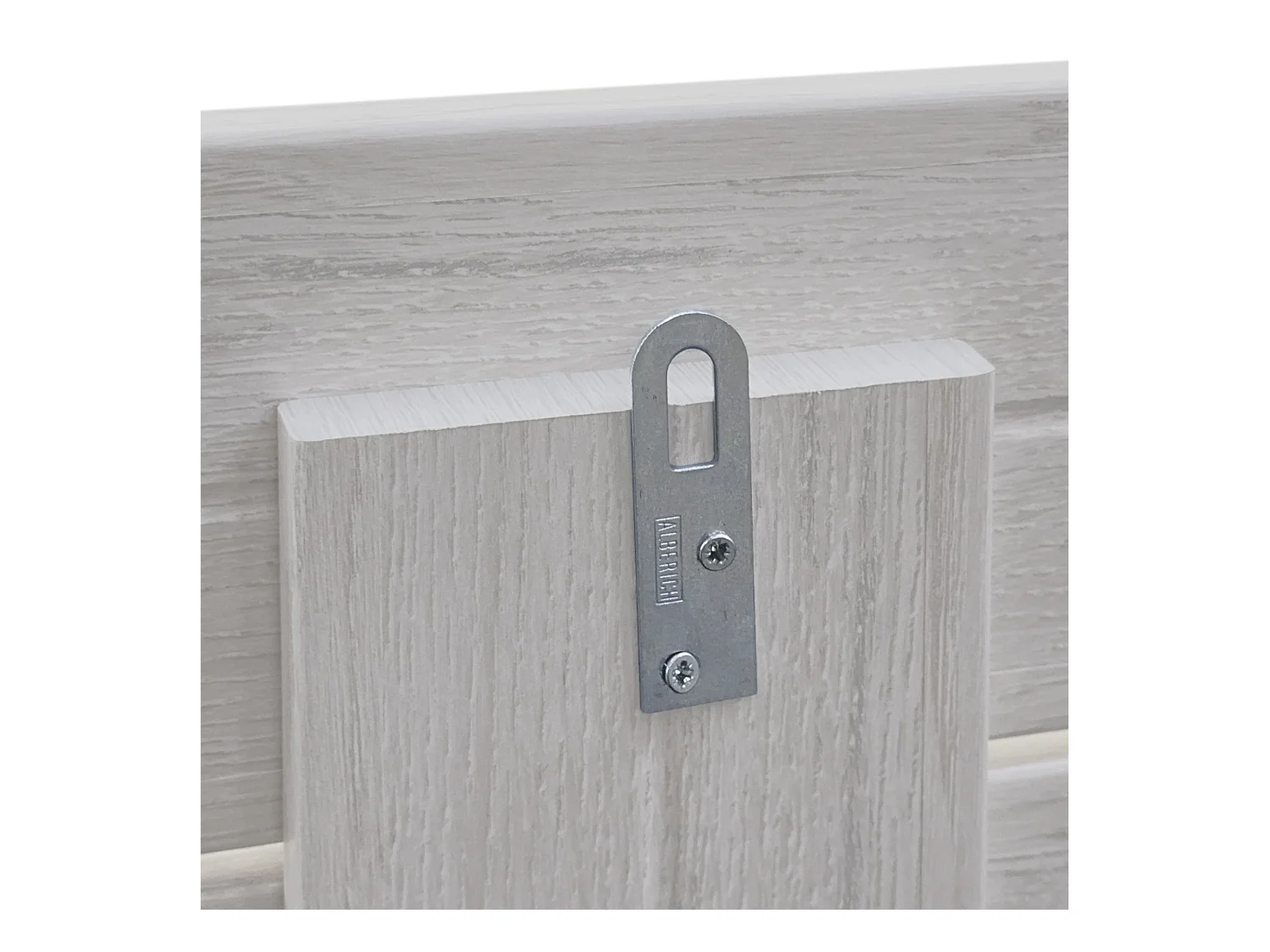 DHOME Tête de lit avec étagères en bois recyclé DM à suspendre au mur style palette japonaise avec pieds de lit nordique vintage (145 cm Arctique)