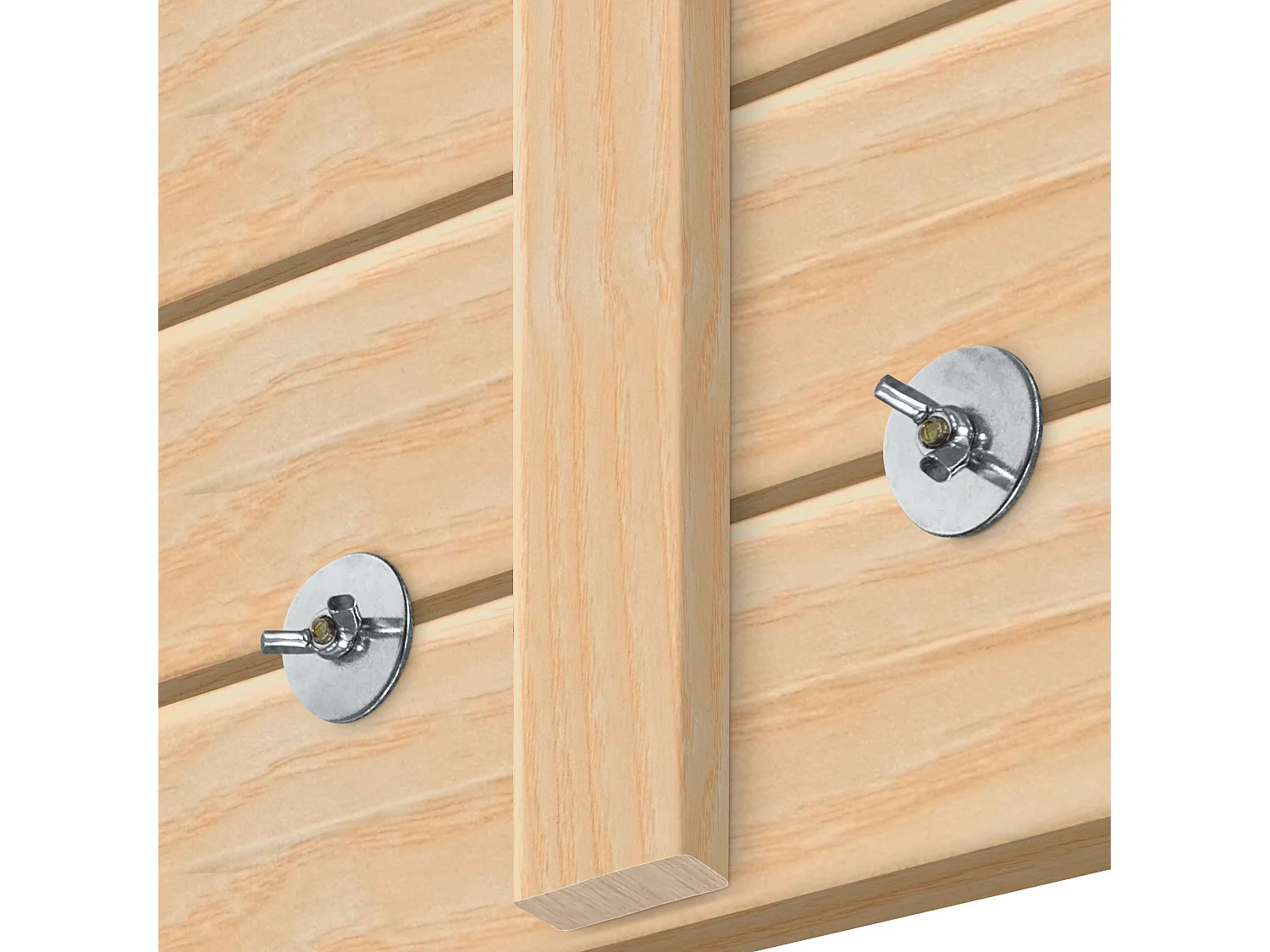 DHOME Tête de lit avec étagères en bois recyclé DM à suspendre au mur style palette horizontale avec pieds lit vintage nordique (bois naturel 160 cm)