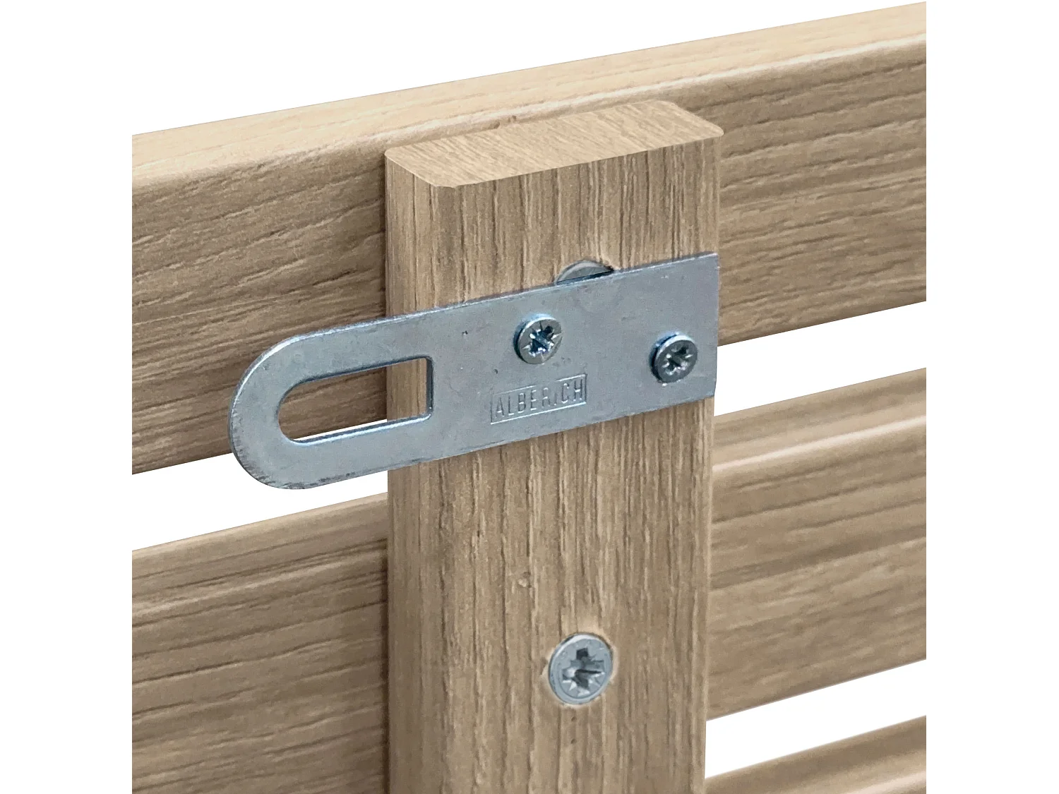 DHOME Testiera con ripiani in legno riciclato DM Letto sospeso a parete in stile nordico giapponese con pallet (rovere 160 cm)