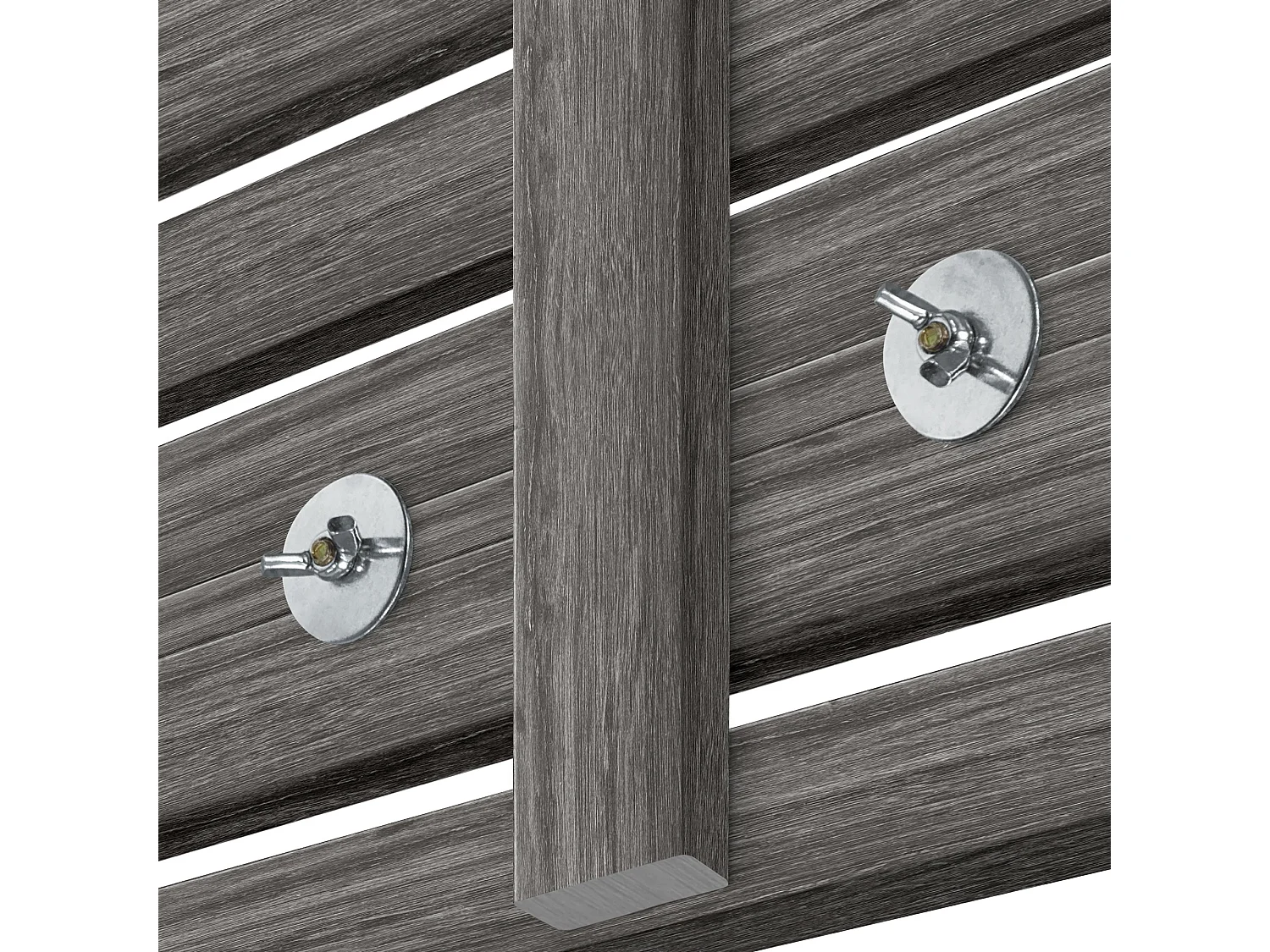 DHOME Tête de lit avec étagères en bois recyclé DM Tenture murale Style palette japonaise Lit vintage nordique (bois de frêne 160 cm)