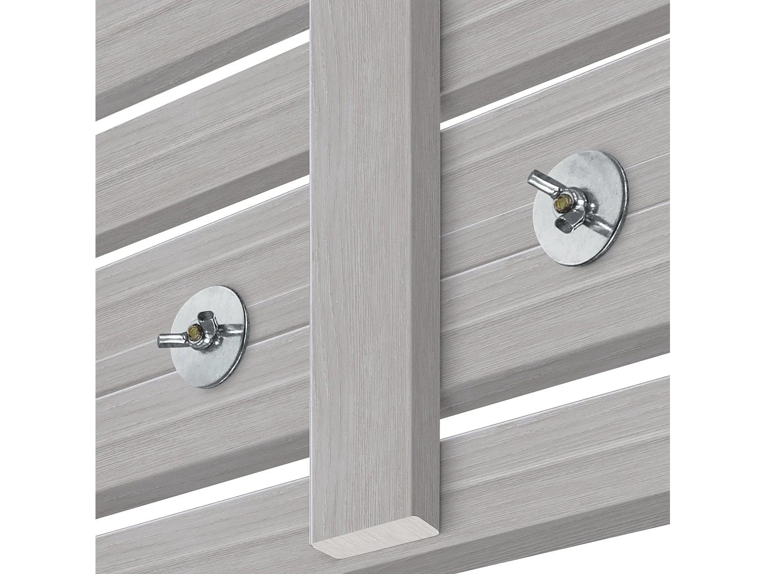 DHOME Tête de lit avec étagères en bois recyclé DM Tenture murale Style palette japonaise Lit vintage nordique (145 cm Arctique)