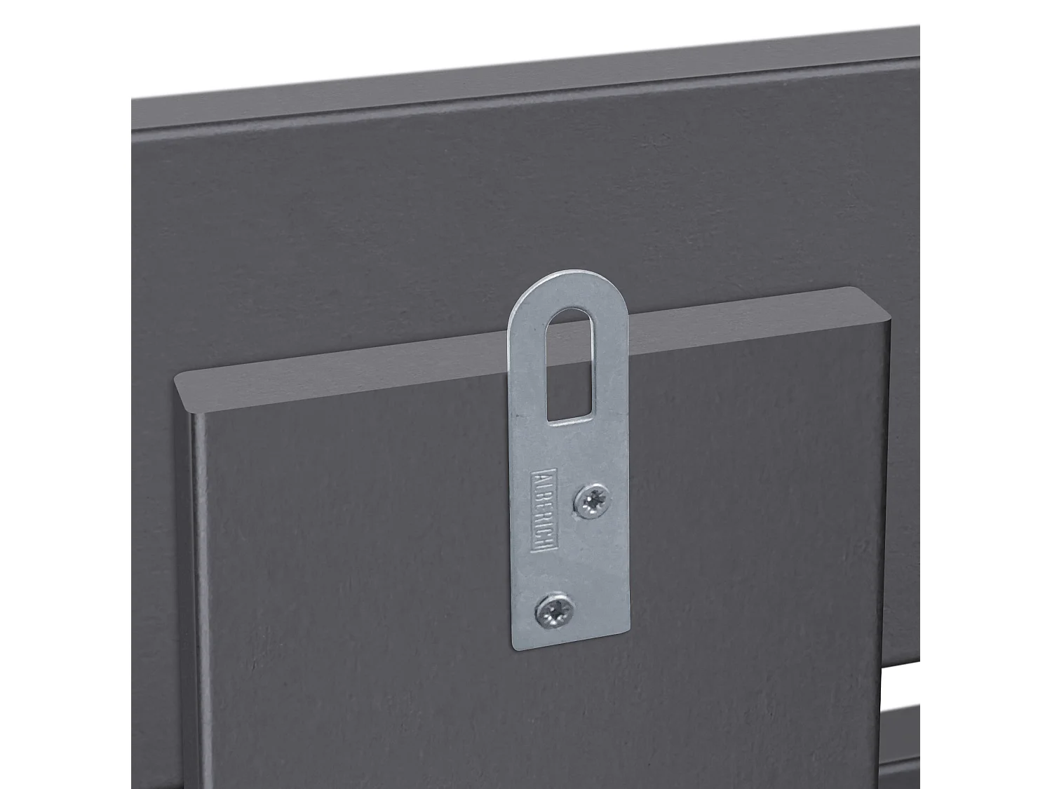 Cabeceira DHOME com prateleiras de madeira reciclada DM Pendurado na parede Estilo japonês de paletes com pernas de cama vintage nórdicas (210 cm cinza sólido)