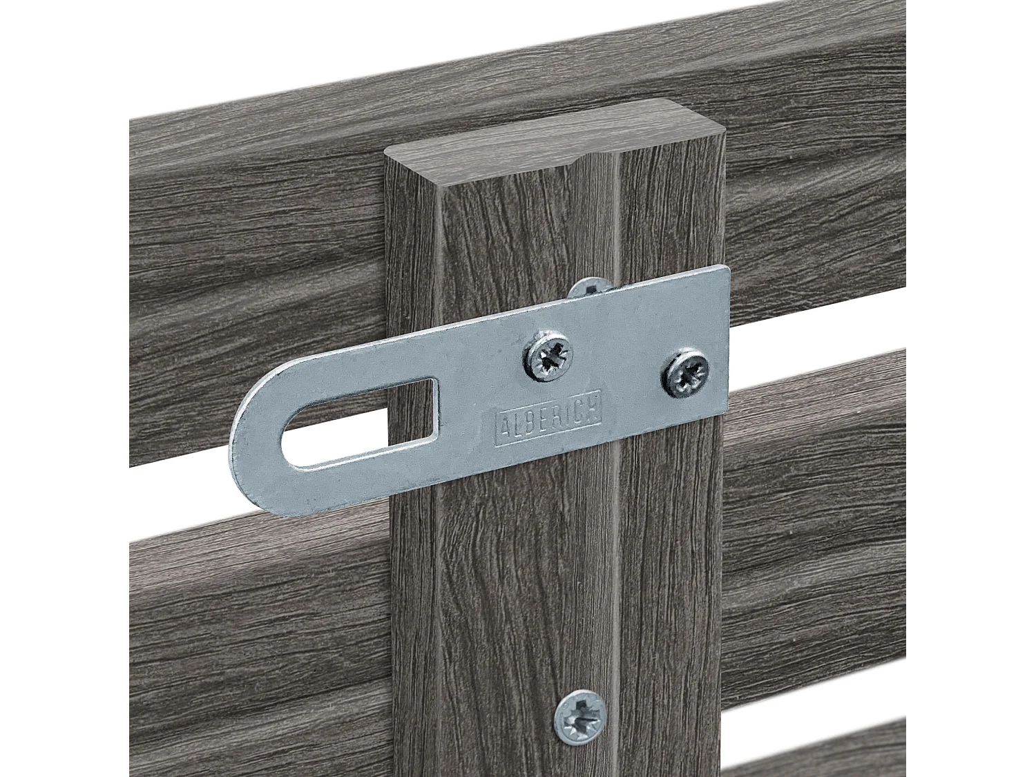 DHOME Tête de lit avec étagères en bois recyclé DM Tenture murale Style palette japonaise Lit nordique vintage (bois de frêne 220 cm)