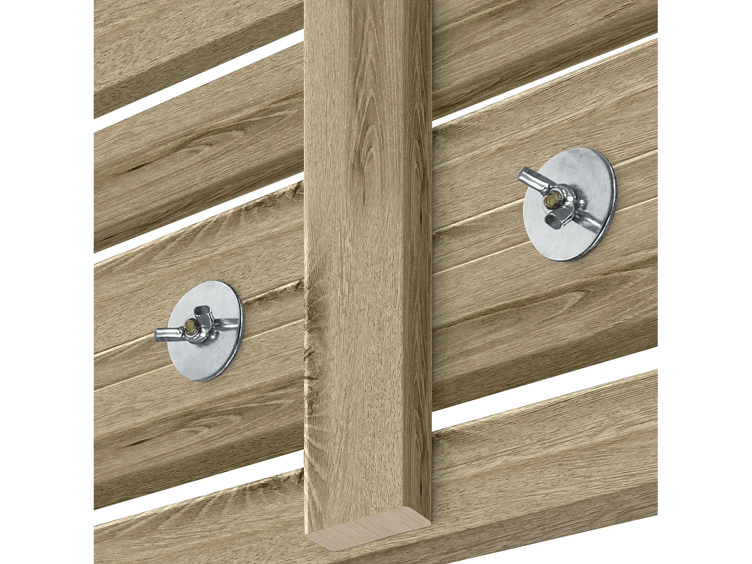 DHOME Tête de lit avec étagères en bois recyclé DM Tenture murale Style palette japonaise Lit nordique vintage (bois cambrien 220 cm)