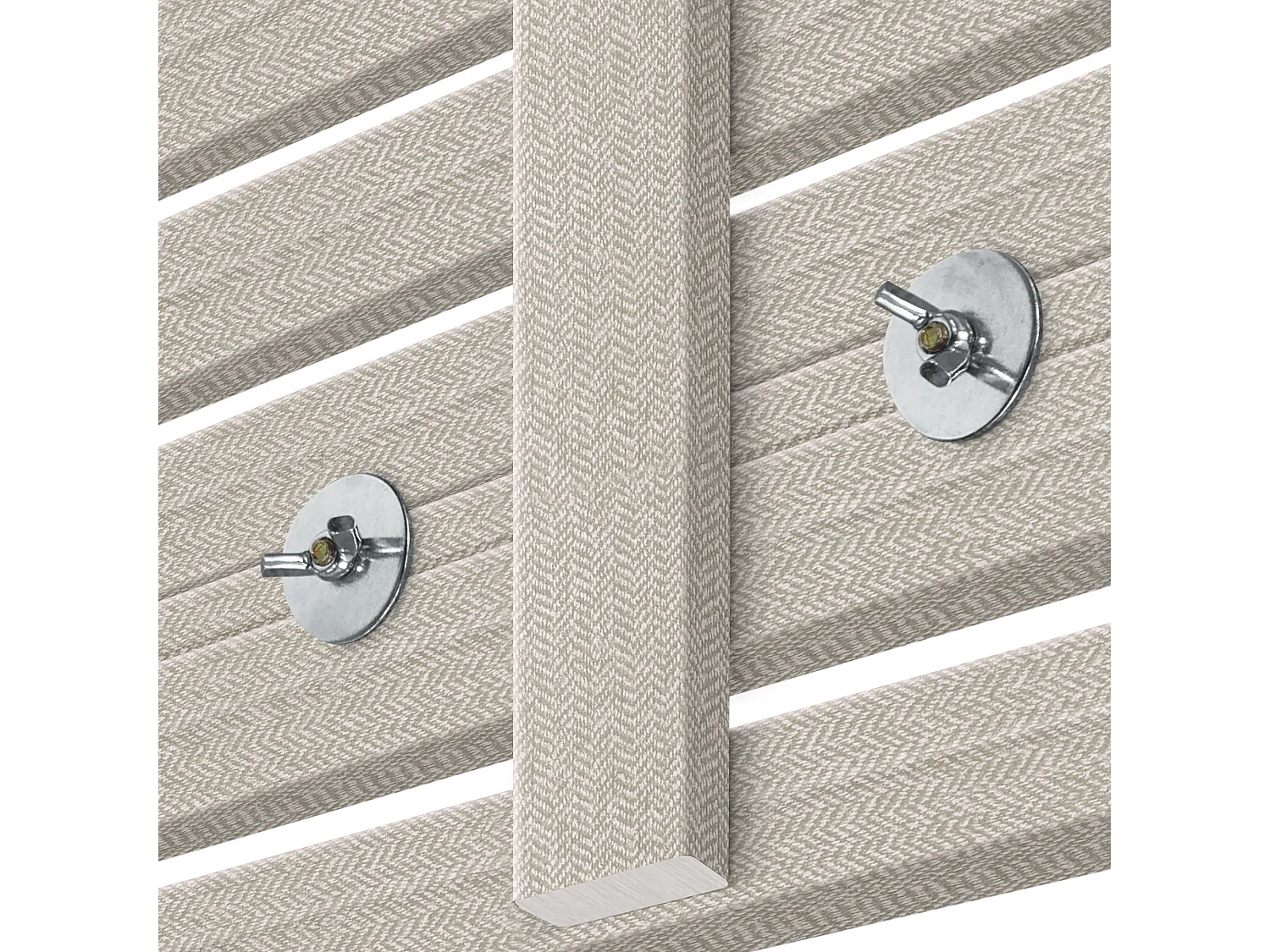 DHOME Tête de lit avec étagères en bois recyclé DM Tenture murale Style palette japonaise Lit nordique vintage (pointes beiges 210 cm)