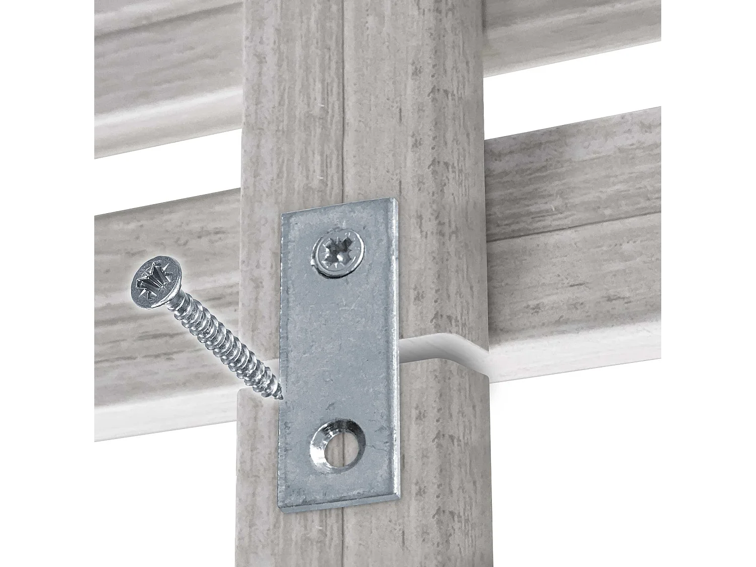 DHOME Tête de lit avec étagères en bois recyclé DM à suspendre au mur style palette japonaise avec pieds de lit nordique vintage (220 cm Arctique)